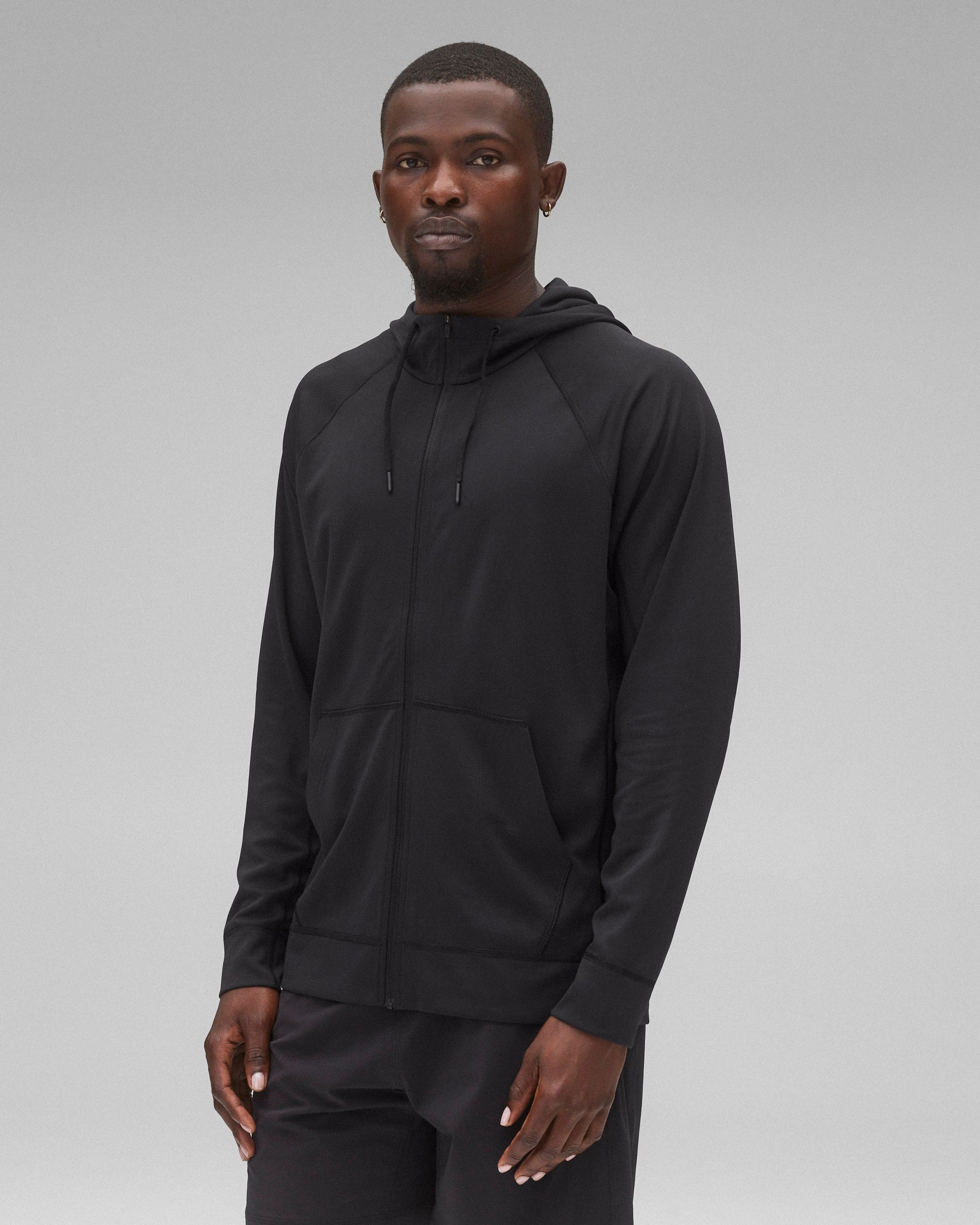 Deltapeak 165 Warm-Up Zip Hoodie Black