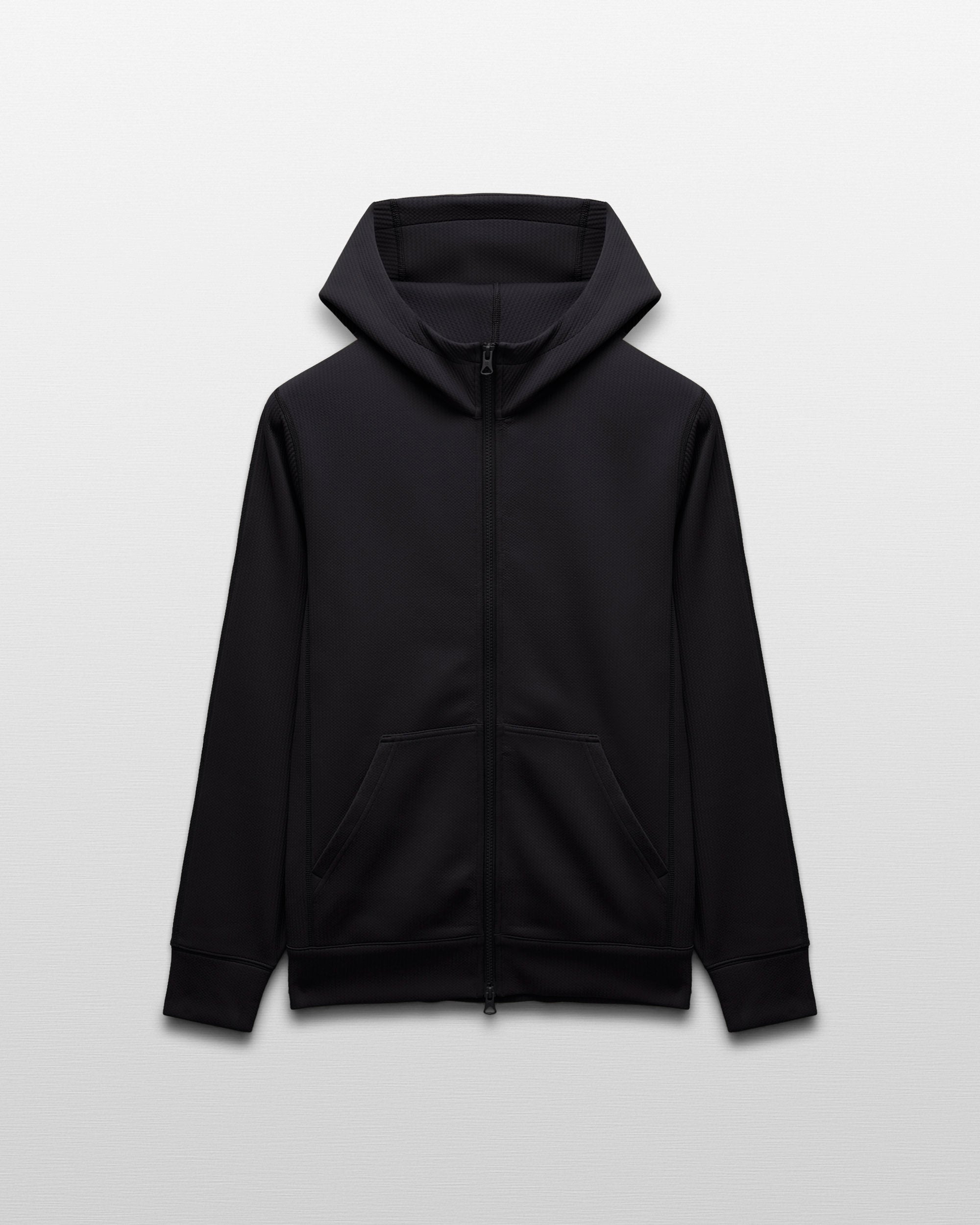 Reigning Champ Full-Zip Black Hoodie Sweater Size online Large