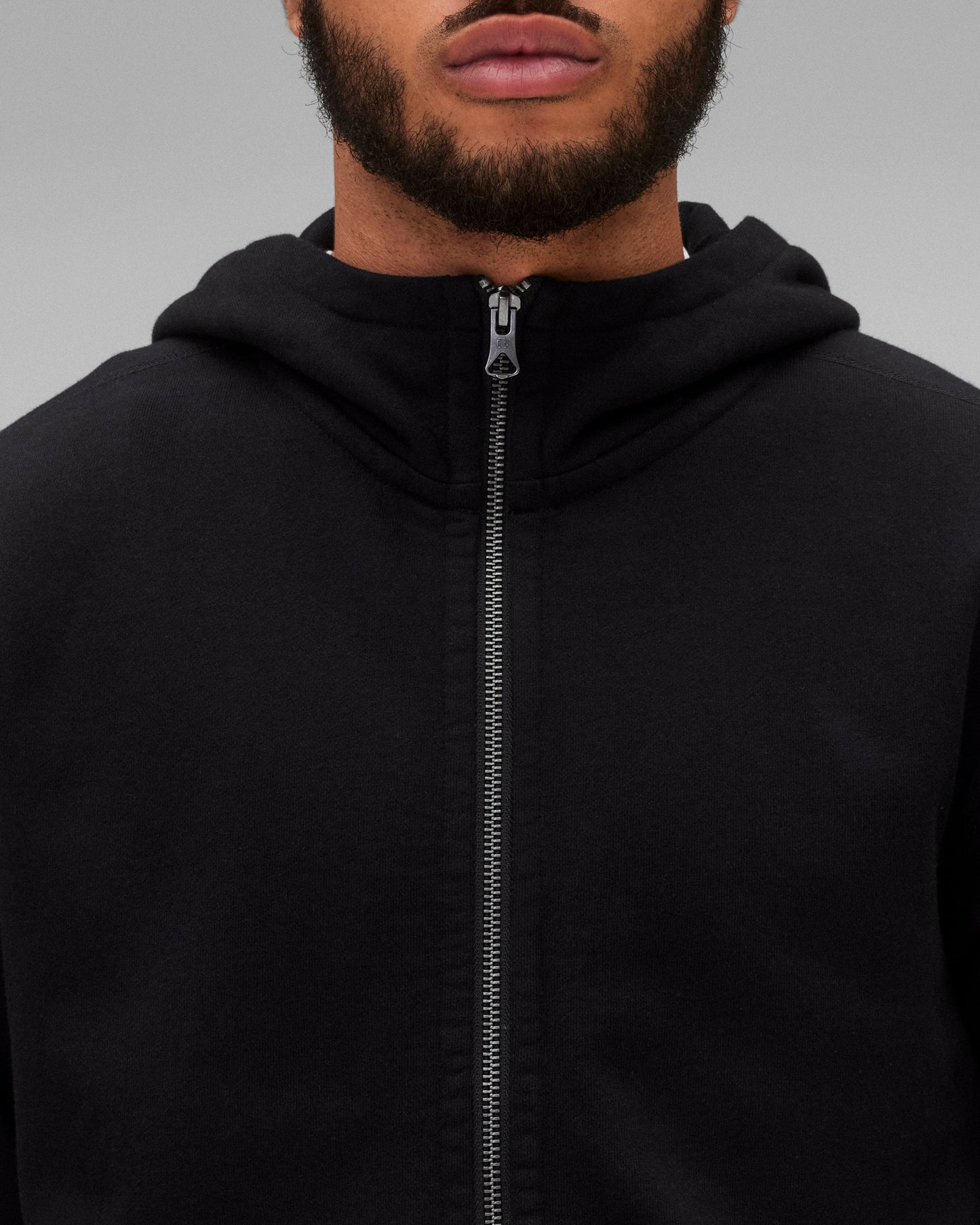 Midweight Terry Racer Zip Hoodie