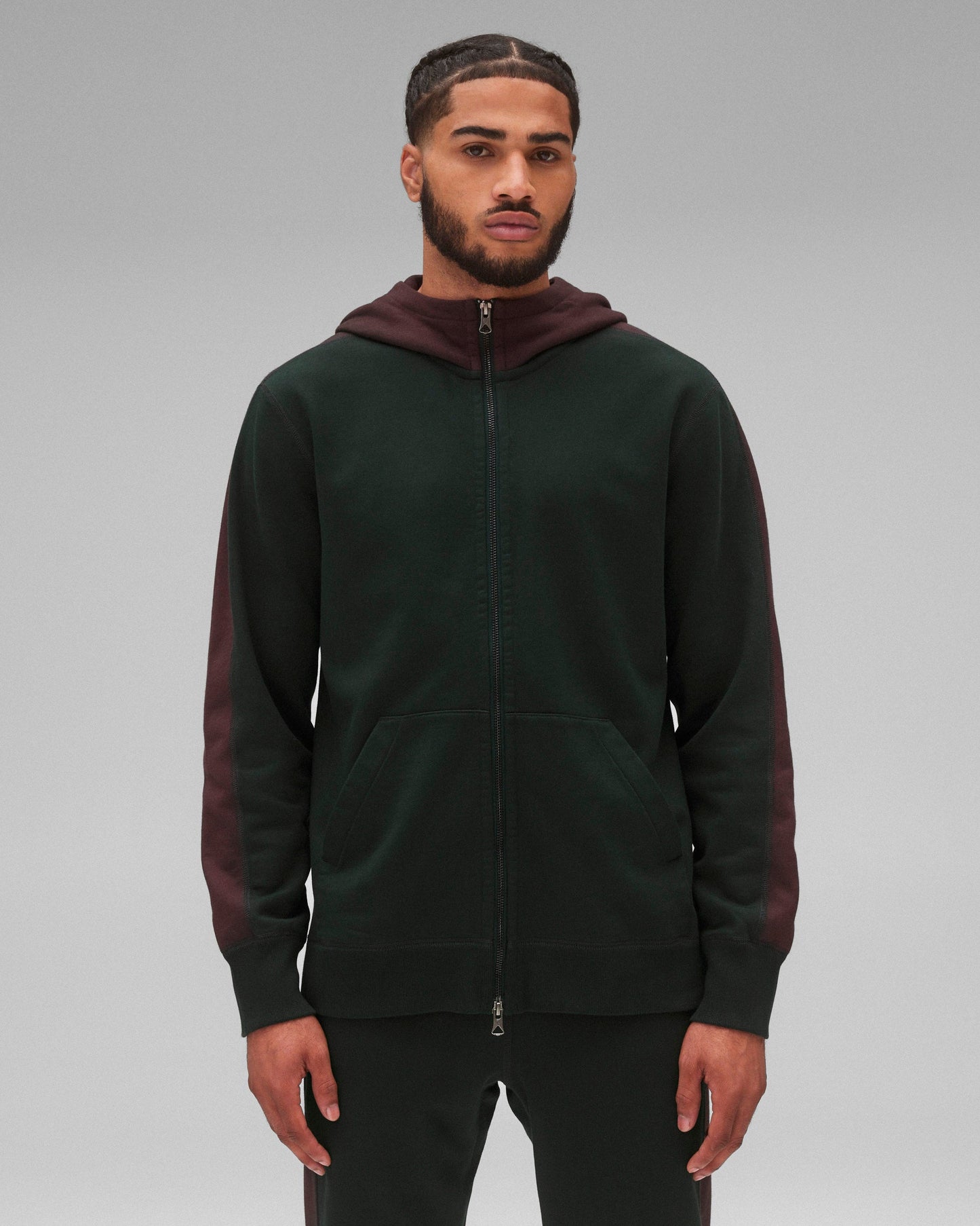 Midweight Terry Racer Zip Hoodie