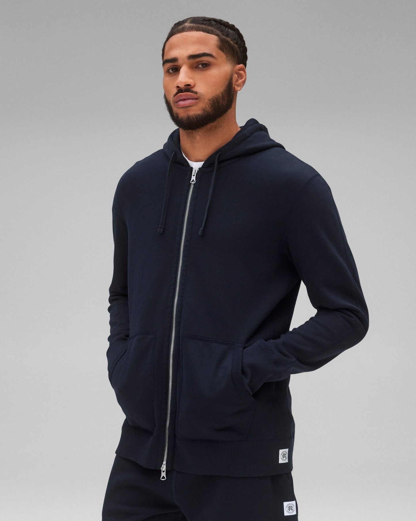 Midweight Terry Slim Zip Hoodie