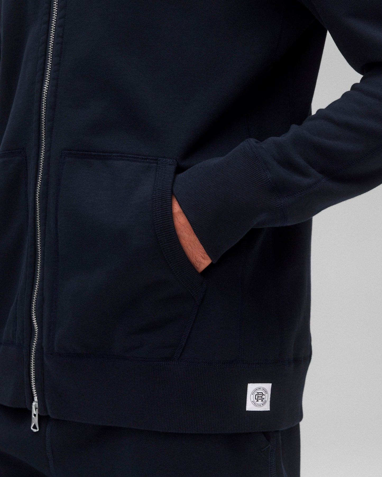 Midweight Terry Slim Zip Hoodie