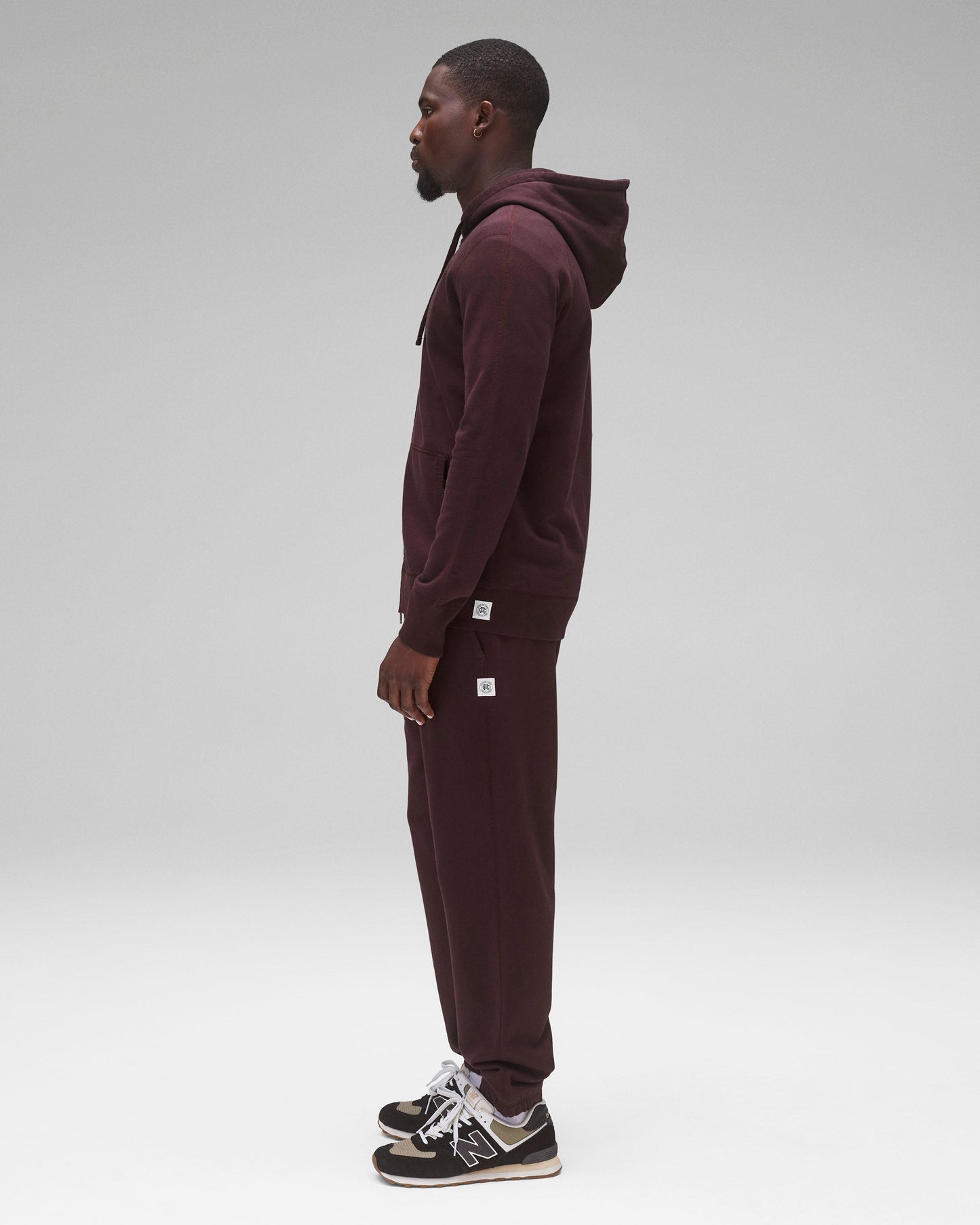 Midweight Terry Slim Zip Hoodie