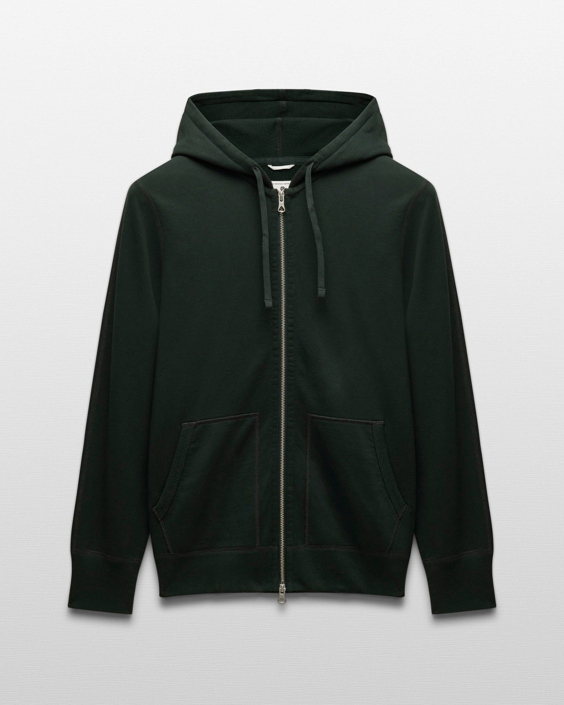 Midweight Terry Slim Zip Hoodie - Main Image