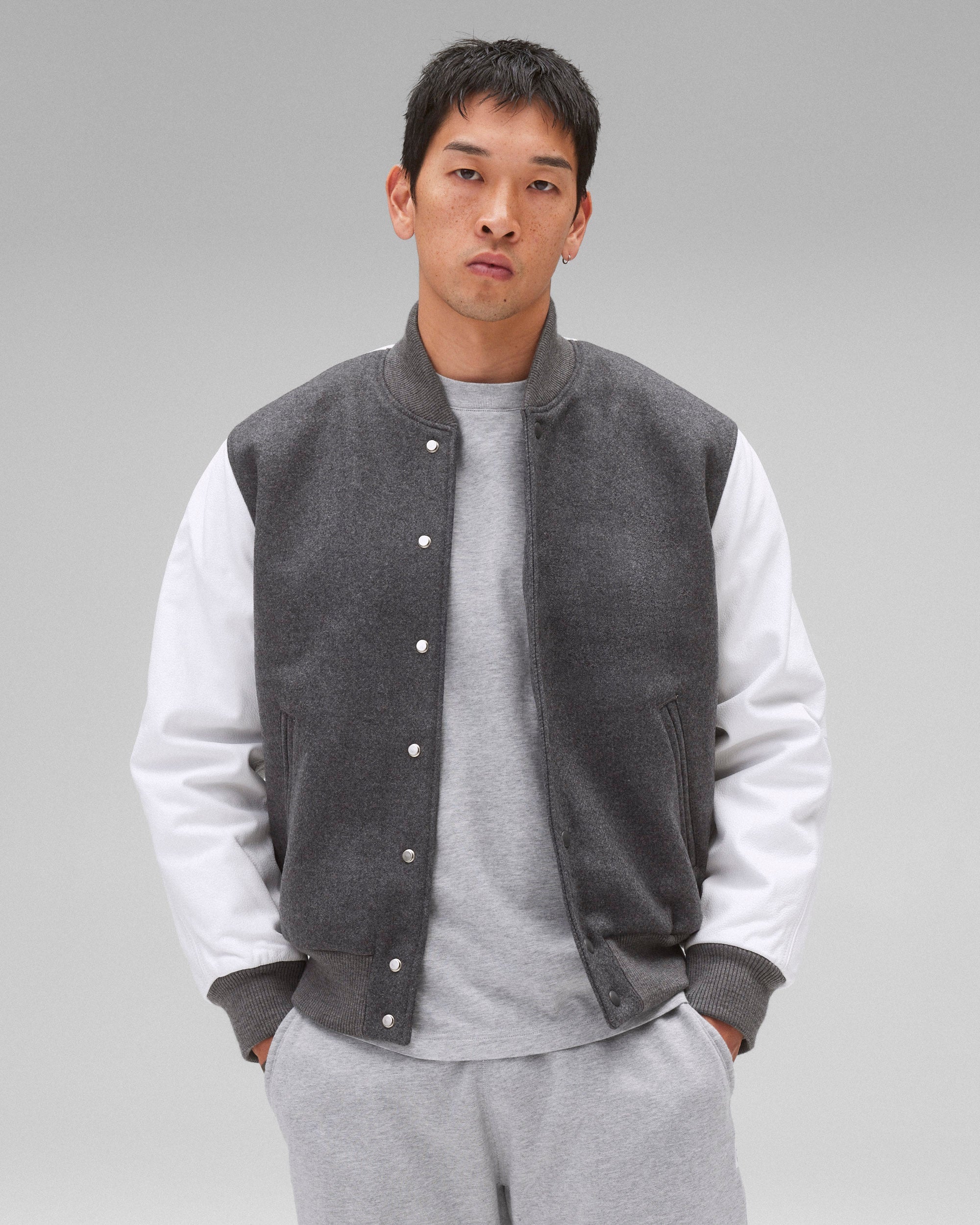 Melton Wool Varsity Jacket | Reigning Champ