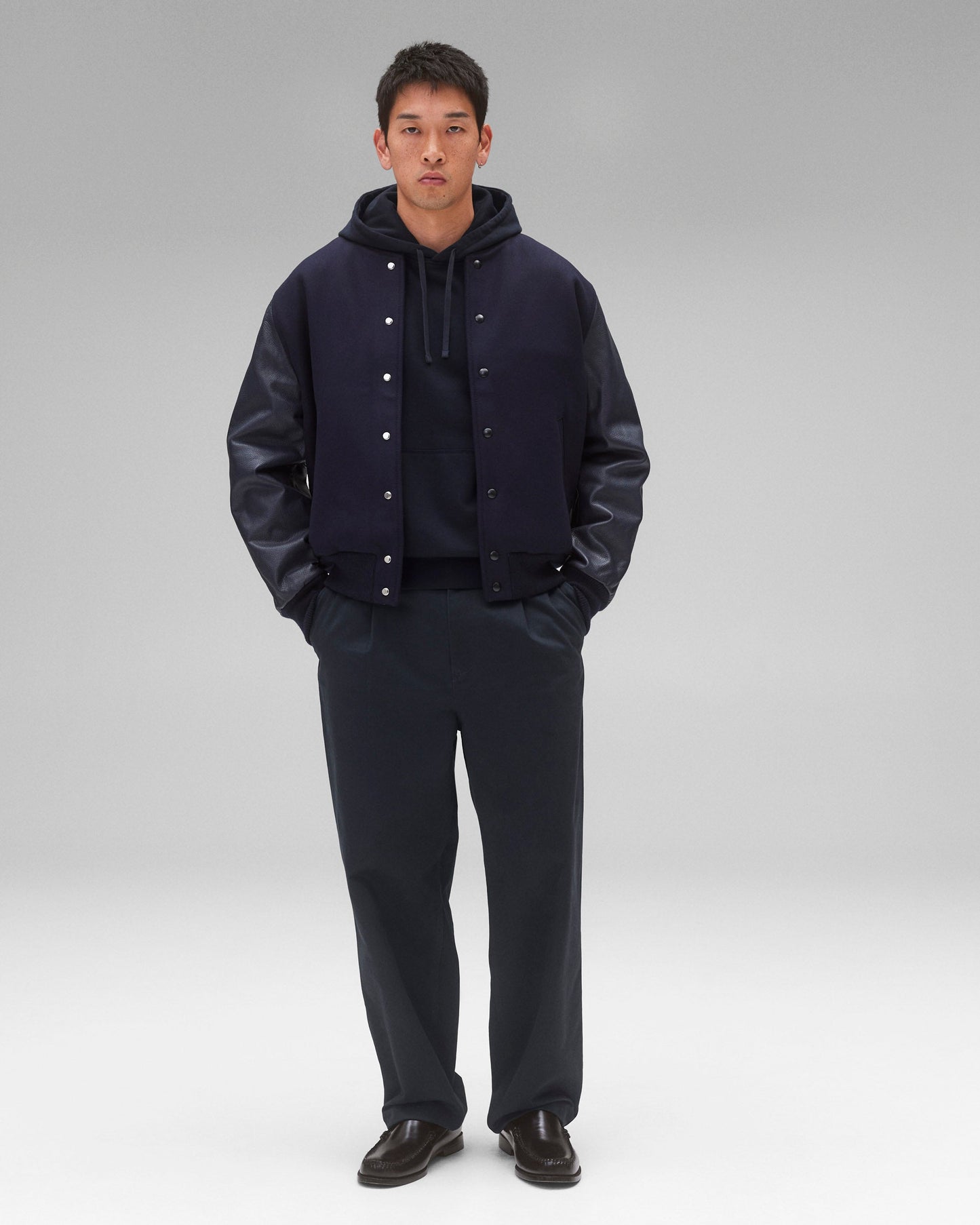 Melton Wool Varsity Jacket