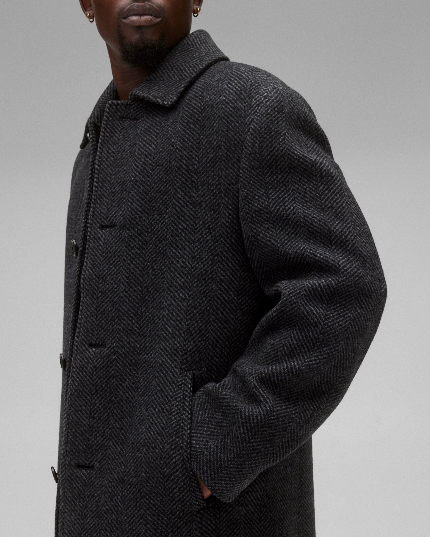 Wool Herringbone Scout Coat