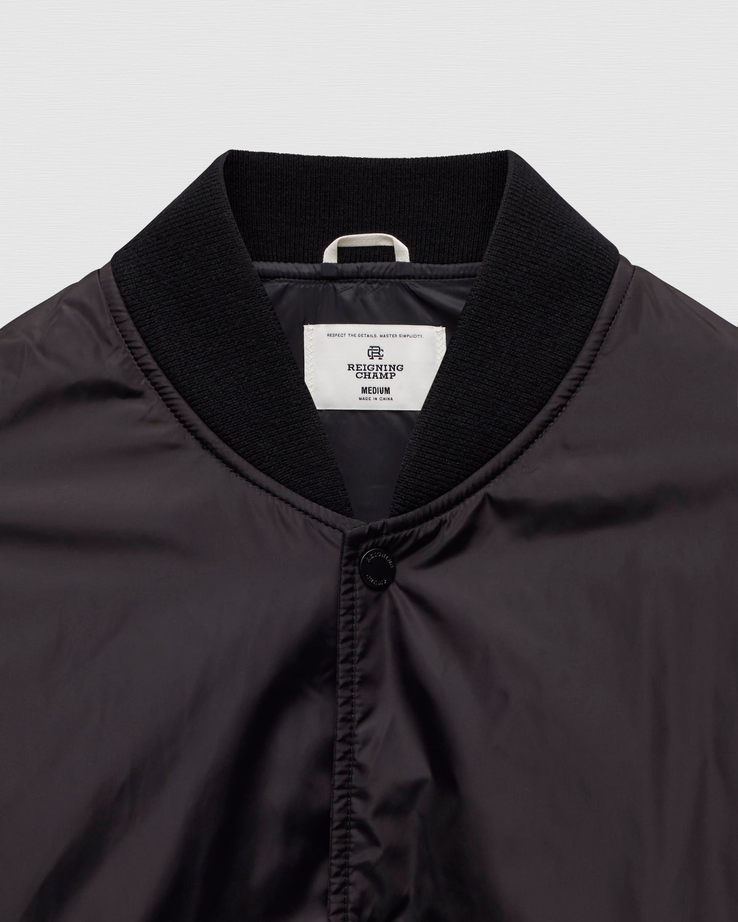 Econyl Satin Nylon Stadium Jacket