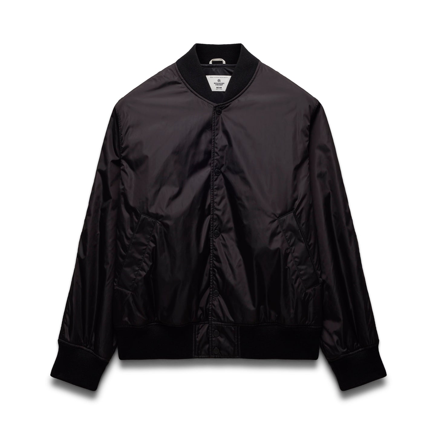 Econyl Satin Nylon Stadium Jacket