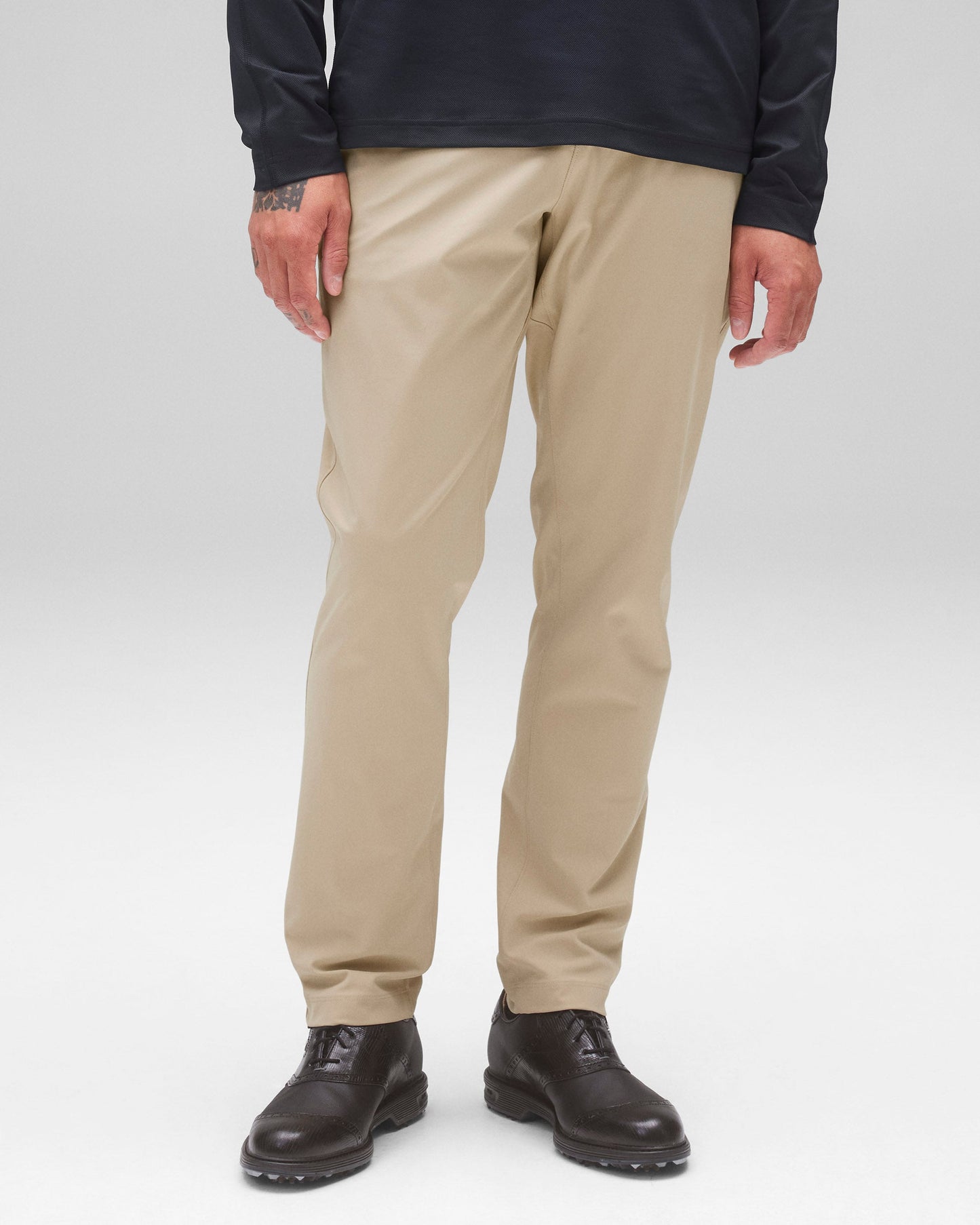 Stretch Warp Knit Slim Coach's Pant