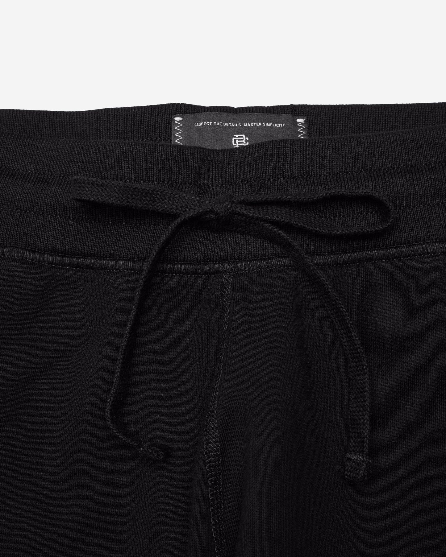 Kyoto Black Midweight Terry Slim Sweatpant