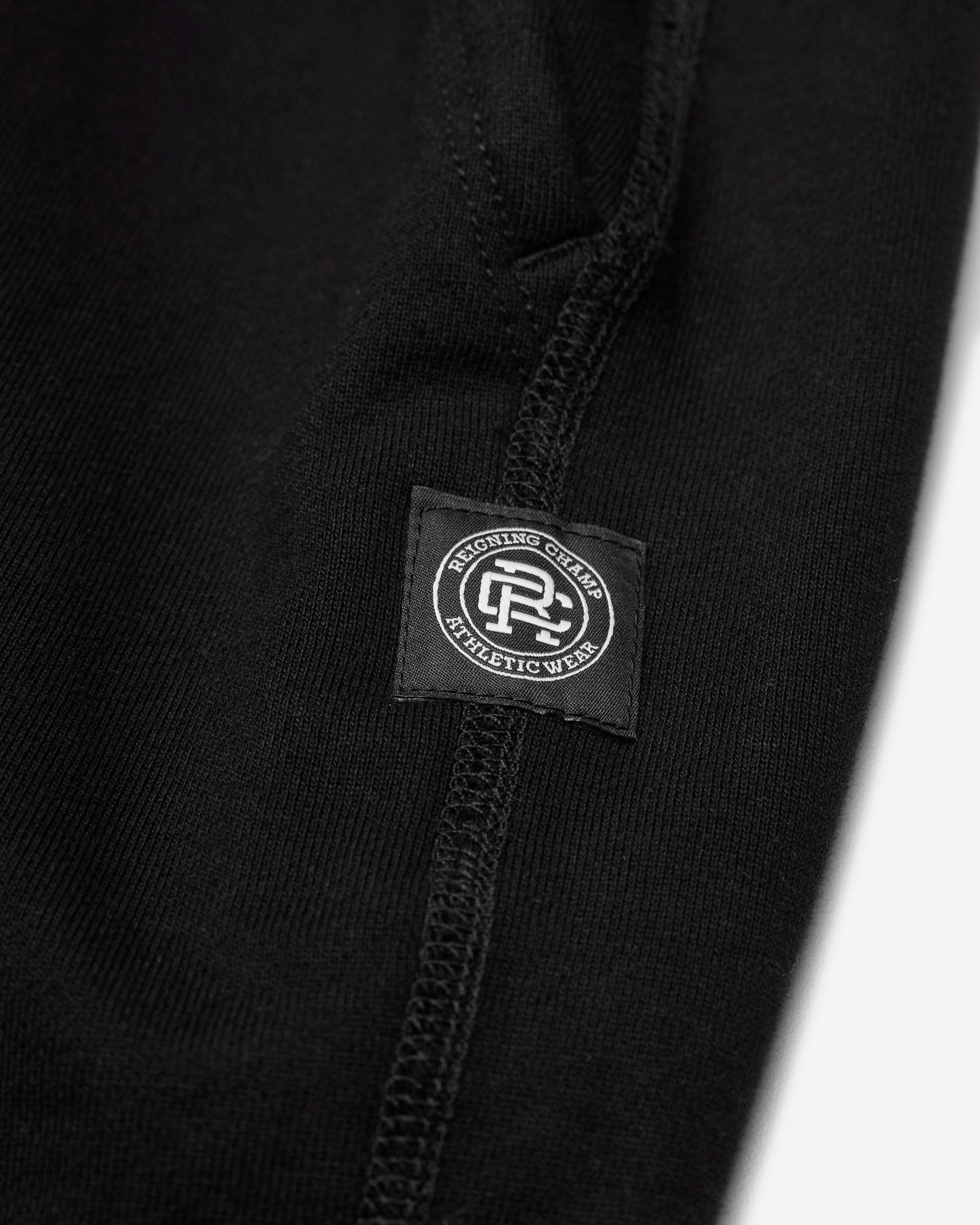 Kyoto Black Midweight Terry Slim Sweatpant