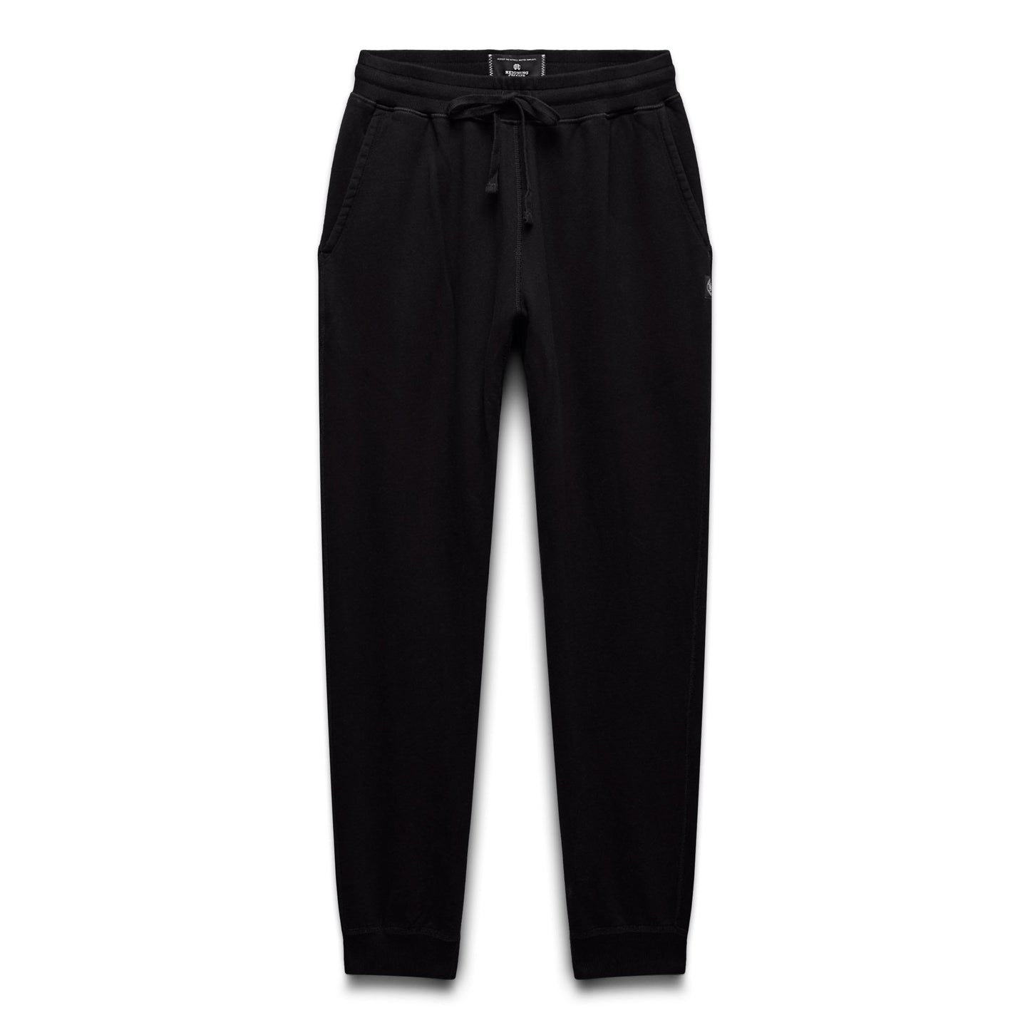 Kyoto Black Midweight Terry Slim Sweatpant