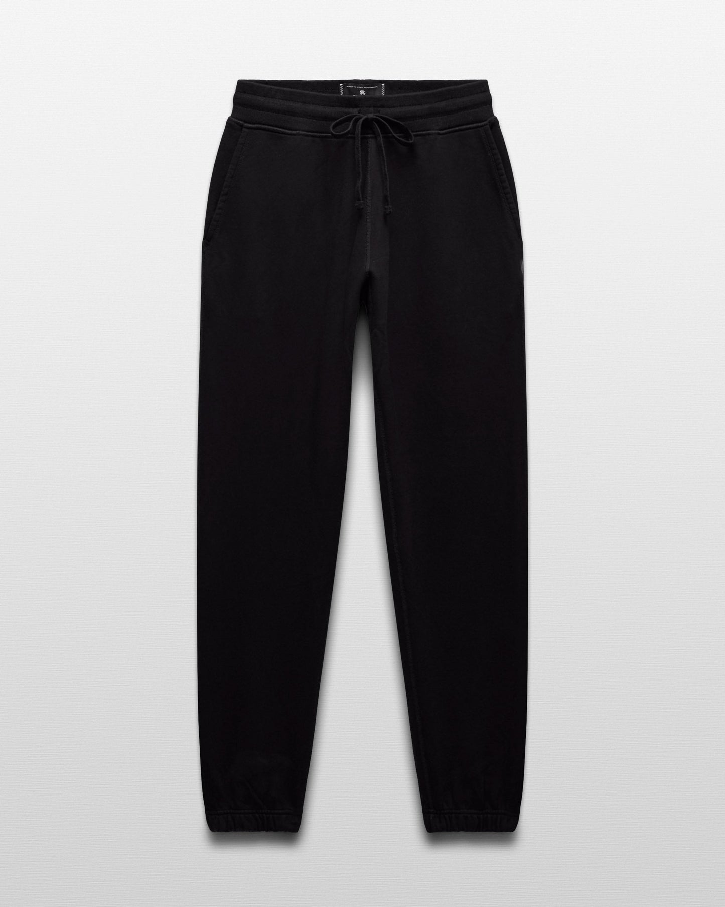 Kyoto Black Midweight Terry Standard Sweatpant