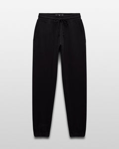 Kyoto Black Midweight Terry Standard Sweatpant