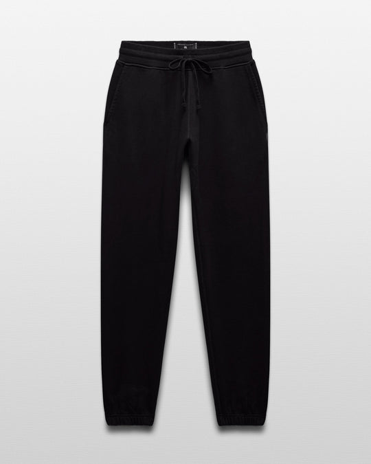Kyoto Black Midweight Terry Standard Sweatpant