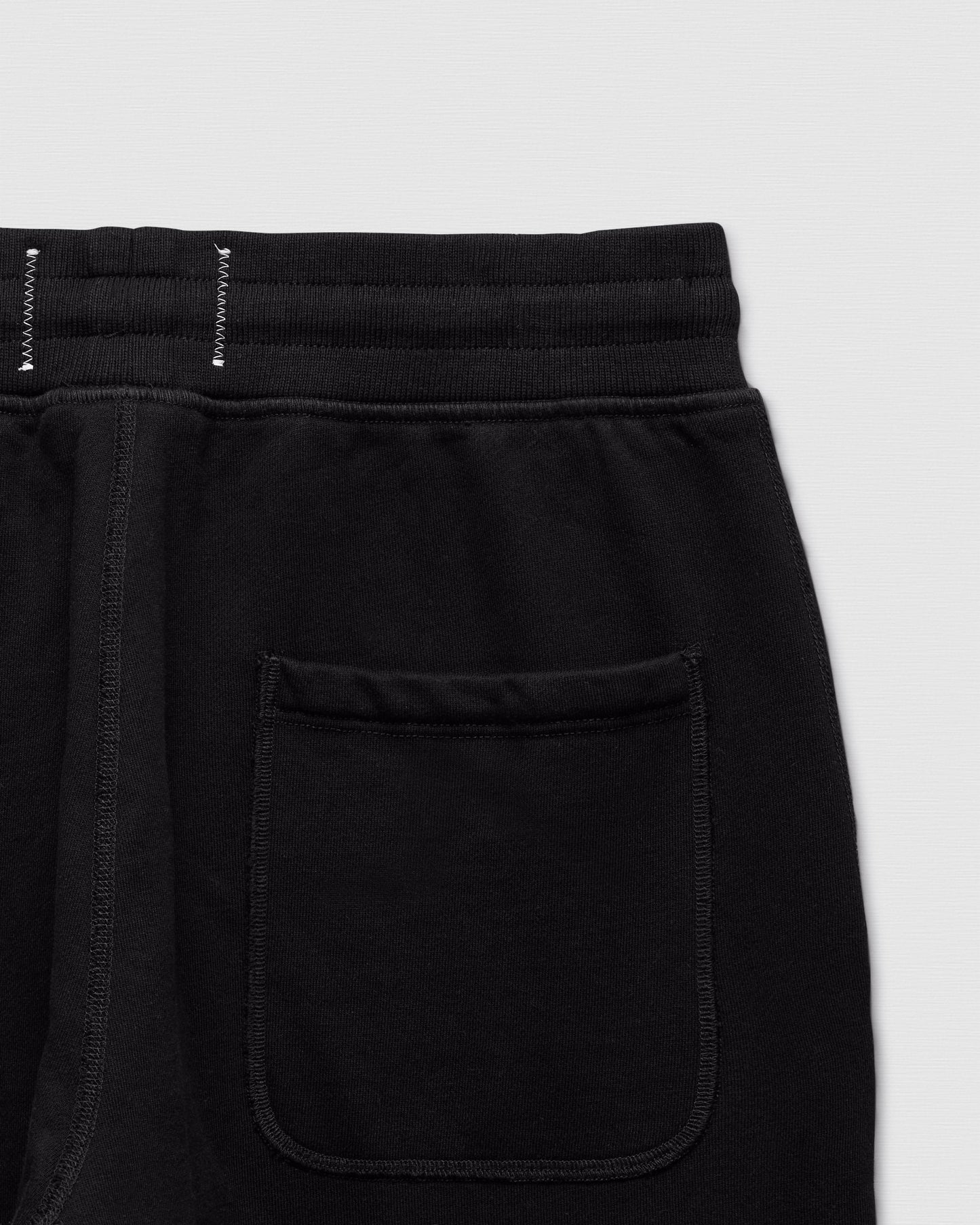 Kyoto Black Midweight Terry Standard Sweatpant