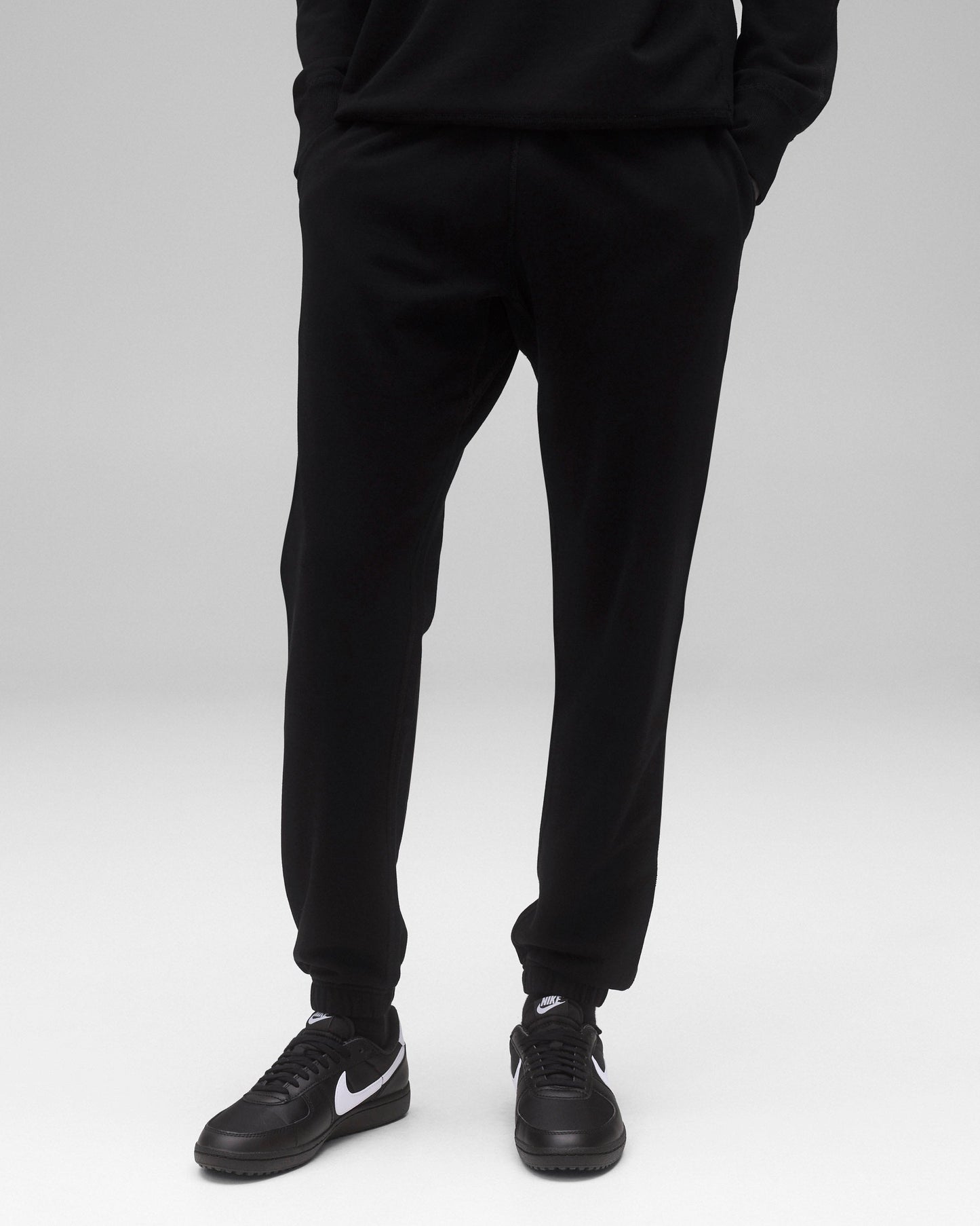 Kyoto Black Midweight Terry Standard Sweatpant