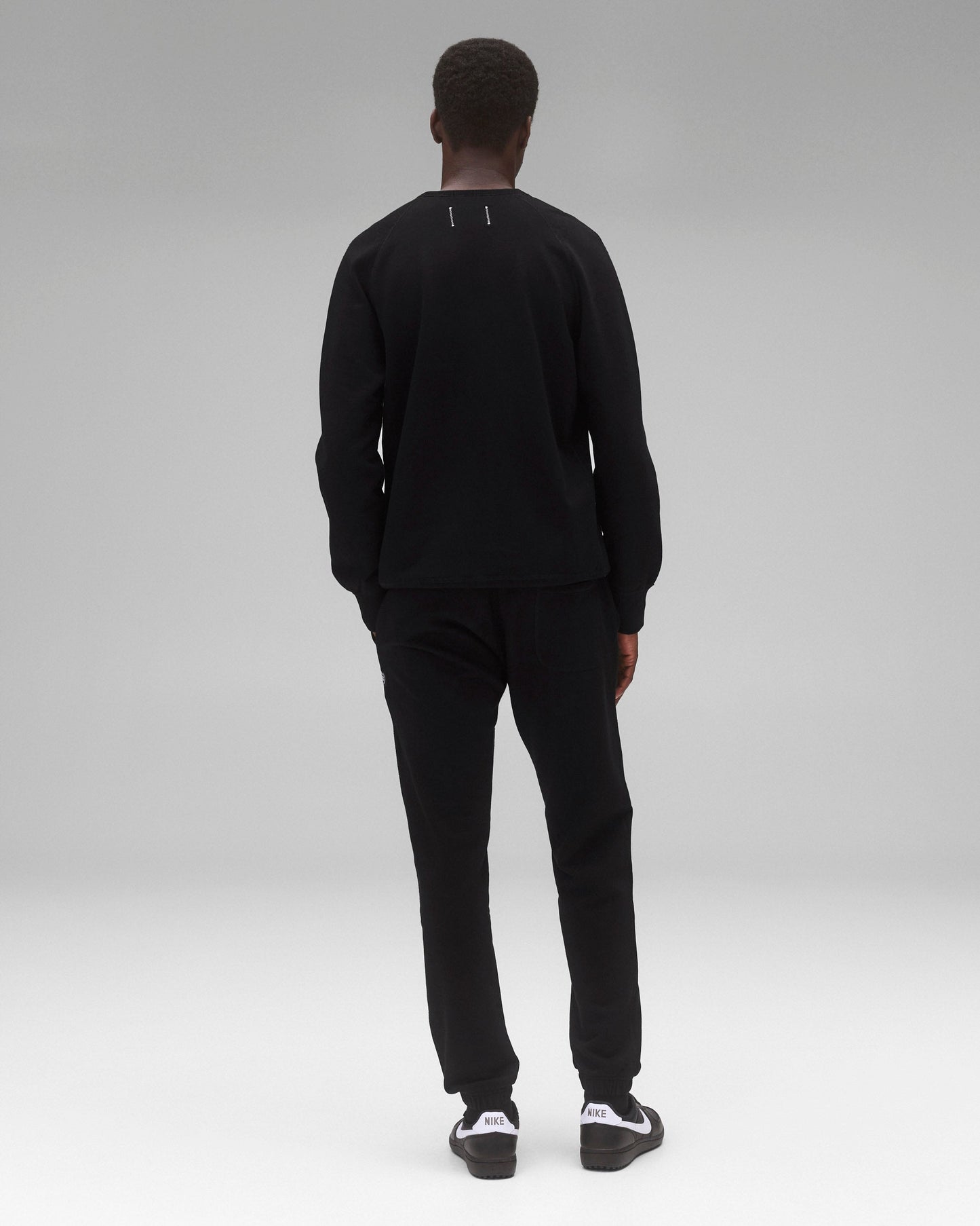 Kyoto Black Midweight Terry Standard Sweatpant