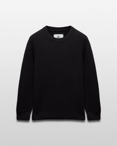 Merino Honeycomb Crewneck