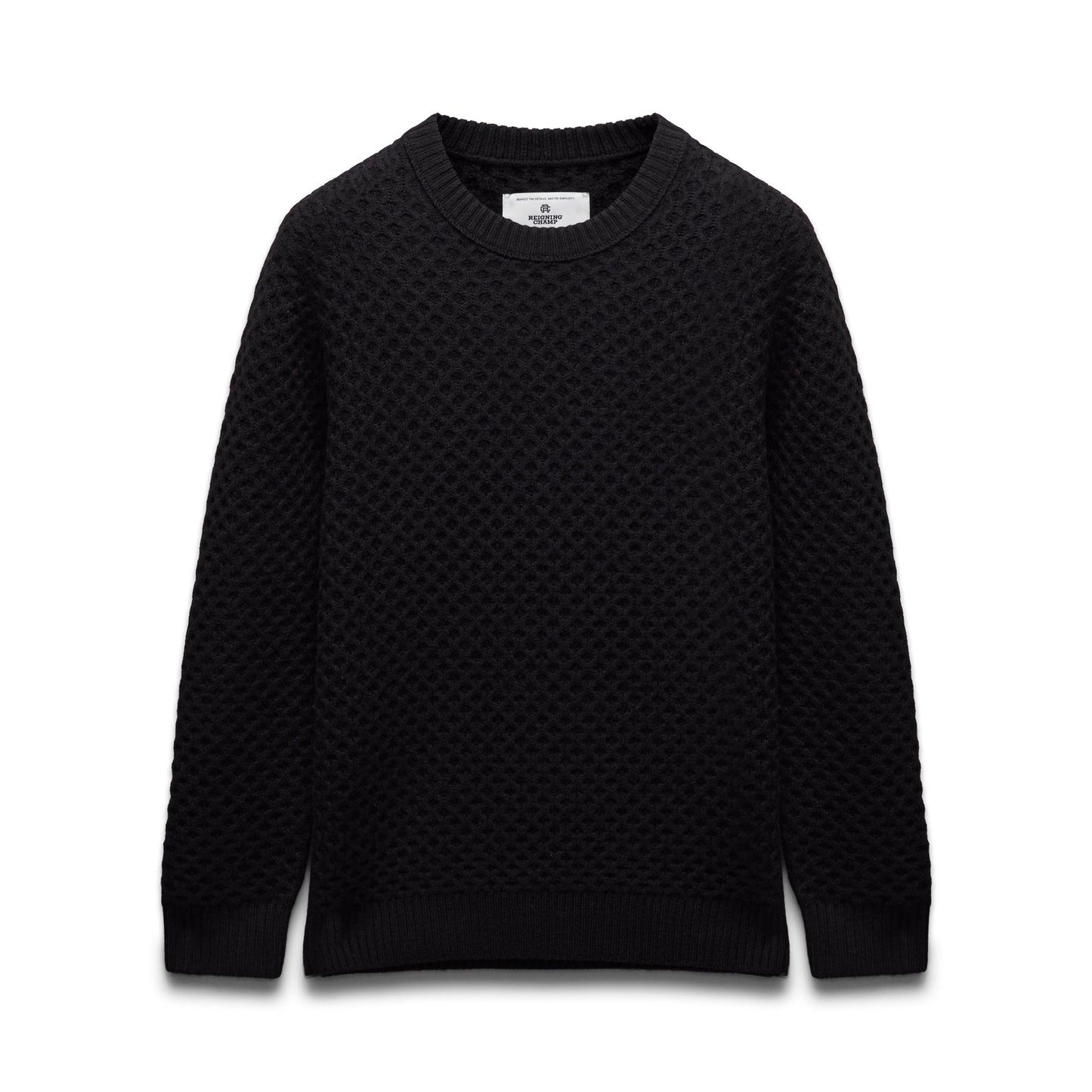 Merino Honeycomb Crewneck