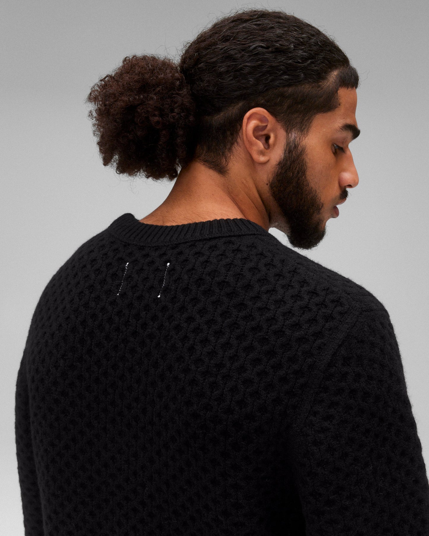 Merino Honeycomb Crewneck