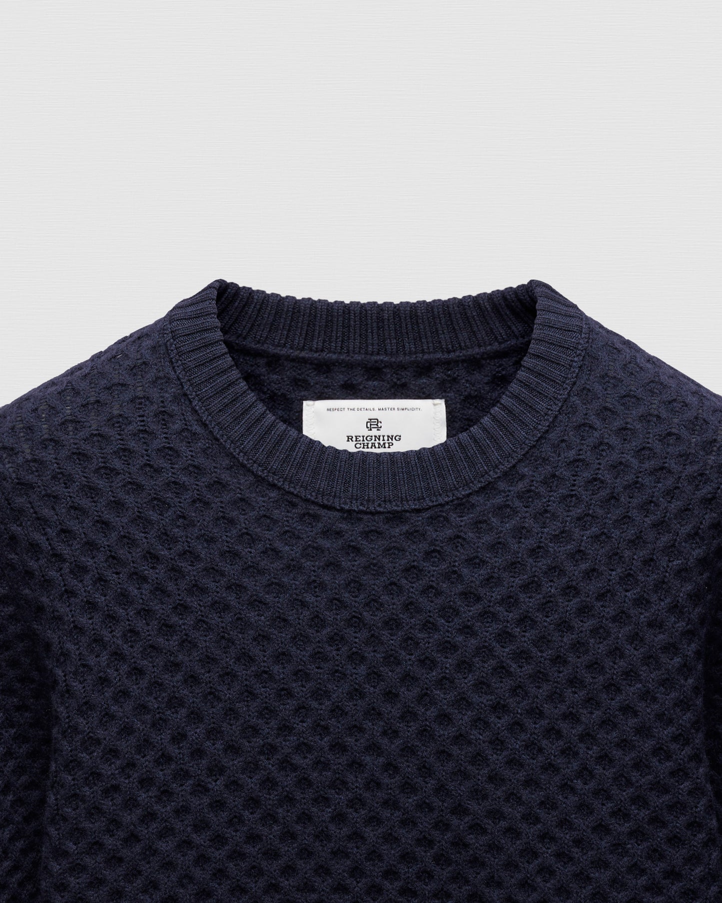 Merino Honeycomb Crewneck