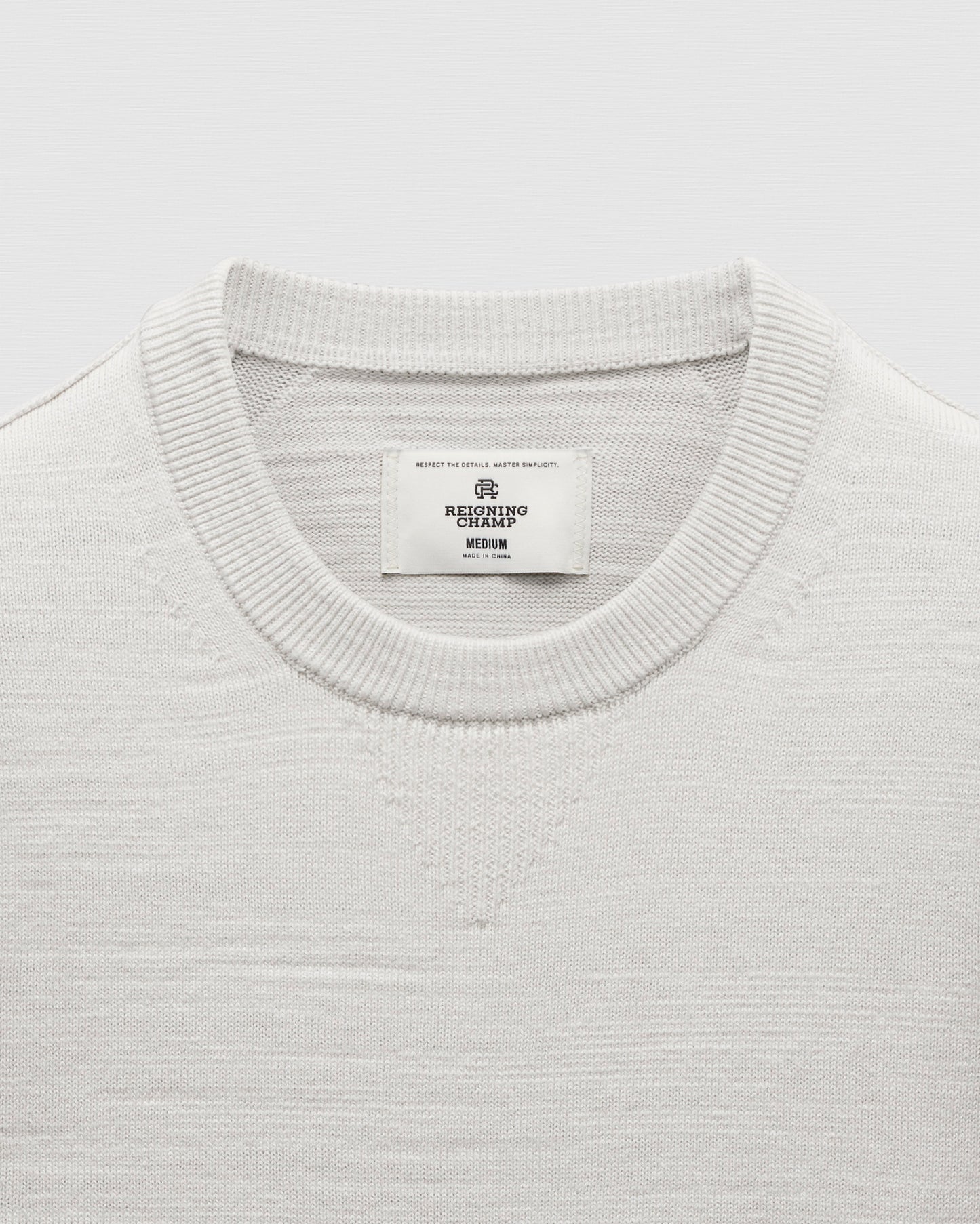 Cotton Slub Laurel Crewneck