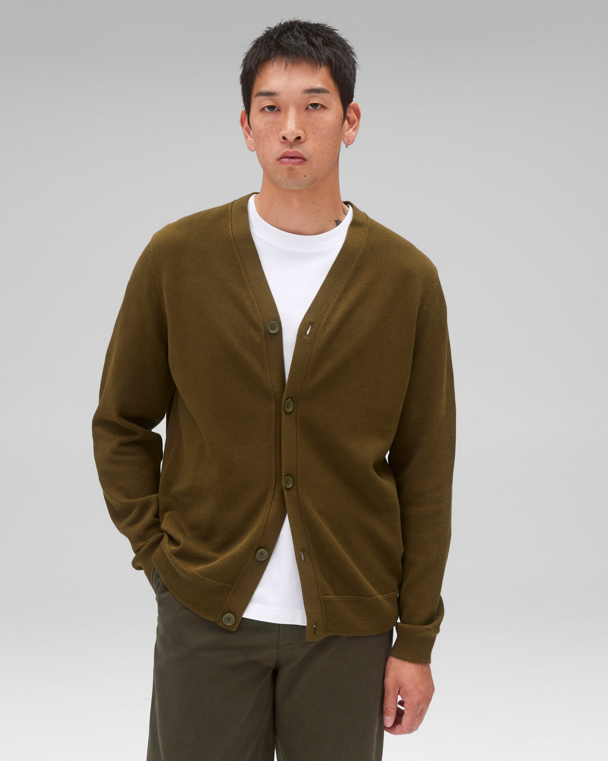 Supima Pique Ace Cardigan Reigning Champ