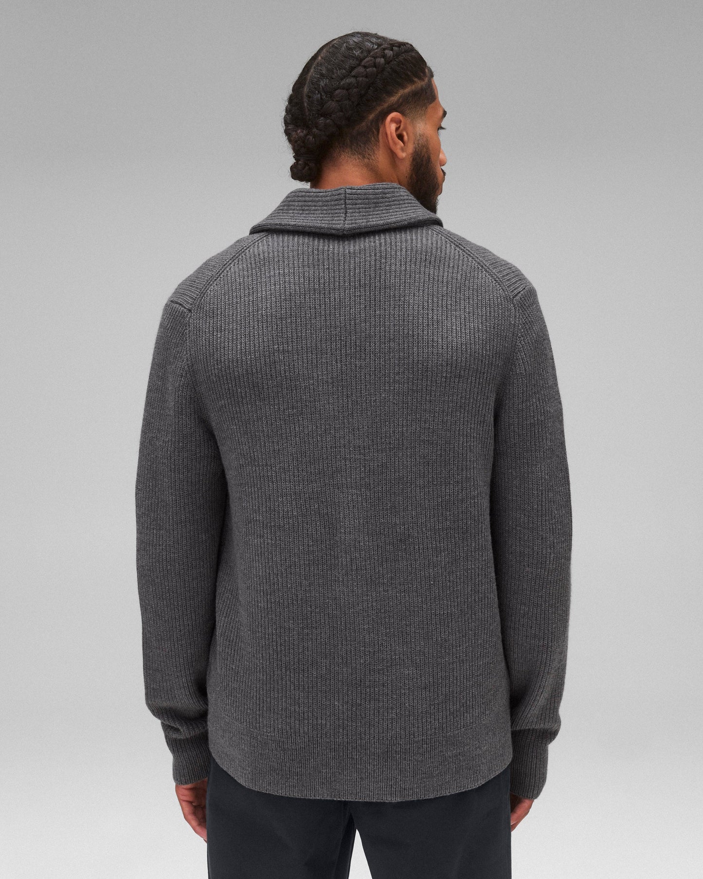 Merino Rib Vinnie Shawl Cardigan