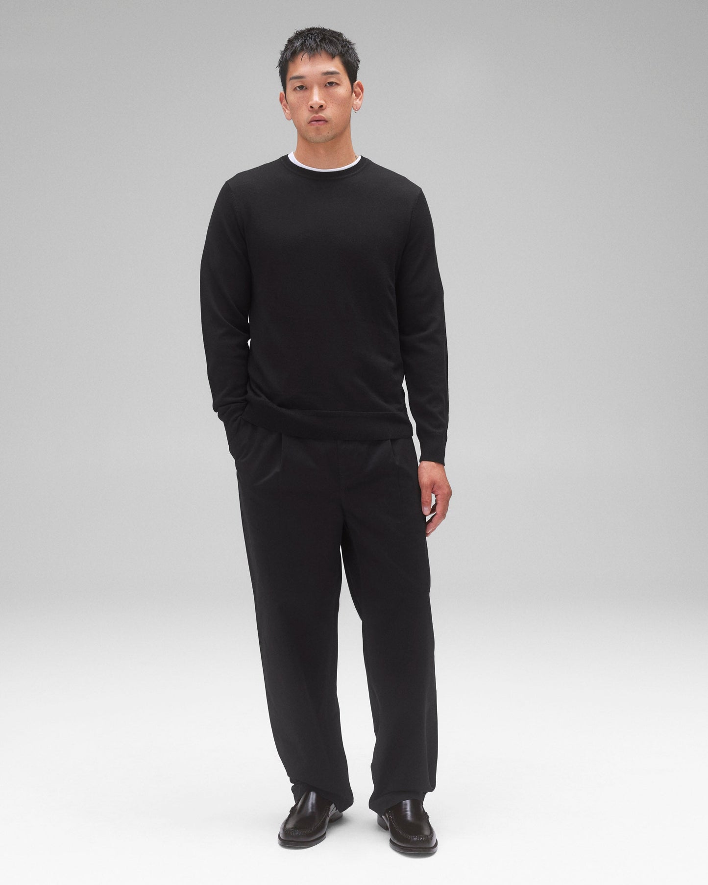 Lightweight Merino Harry Crewneck