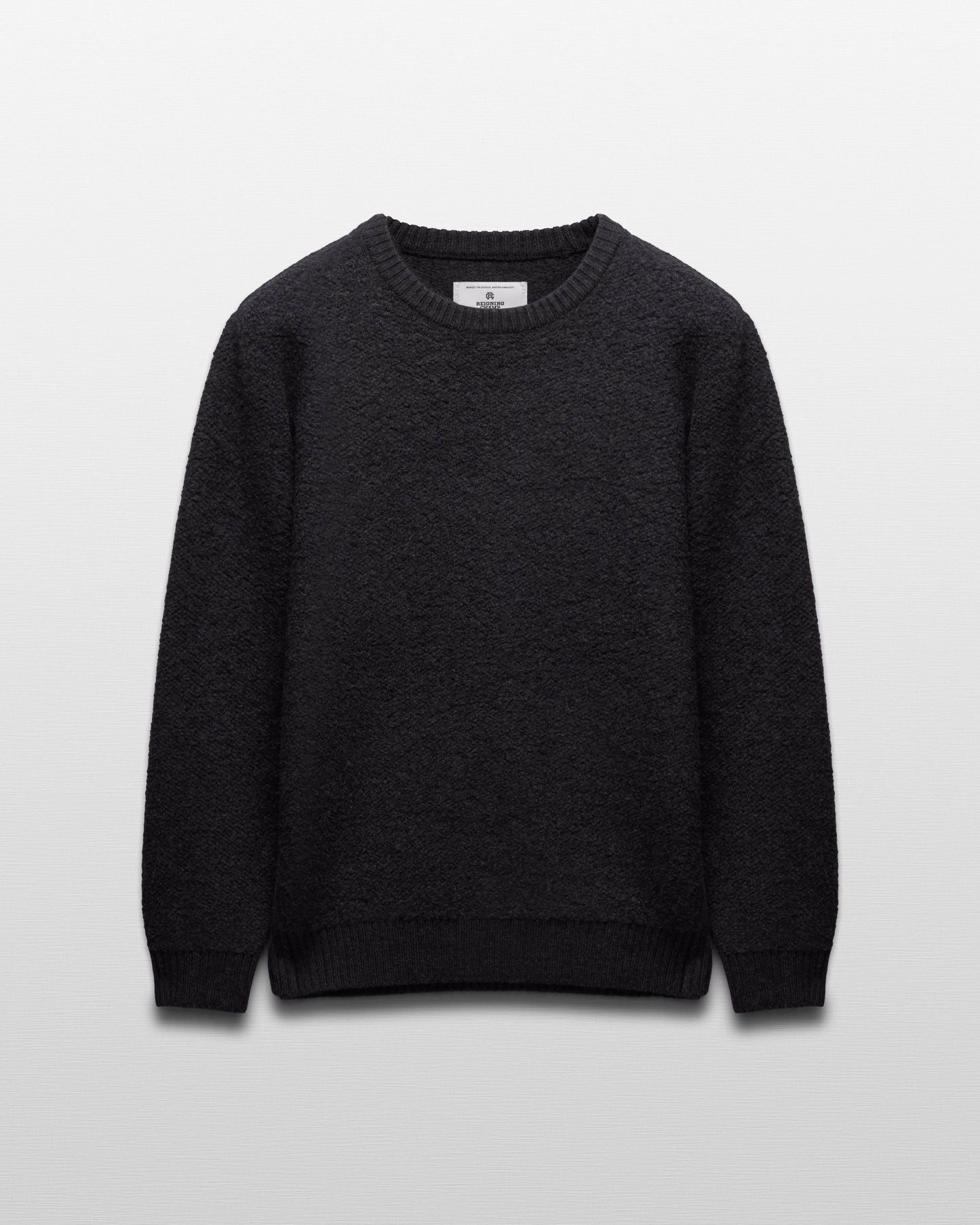 Textured Boucle Turf Crewneck