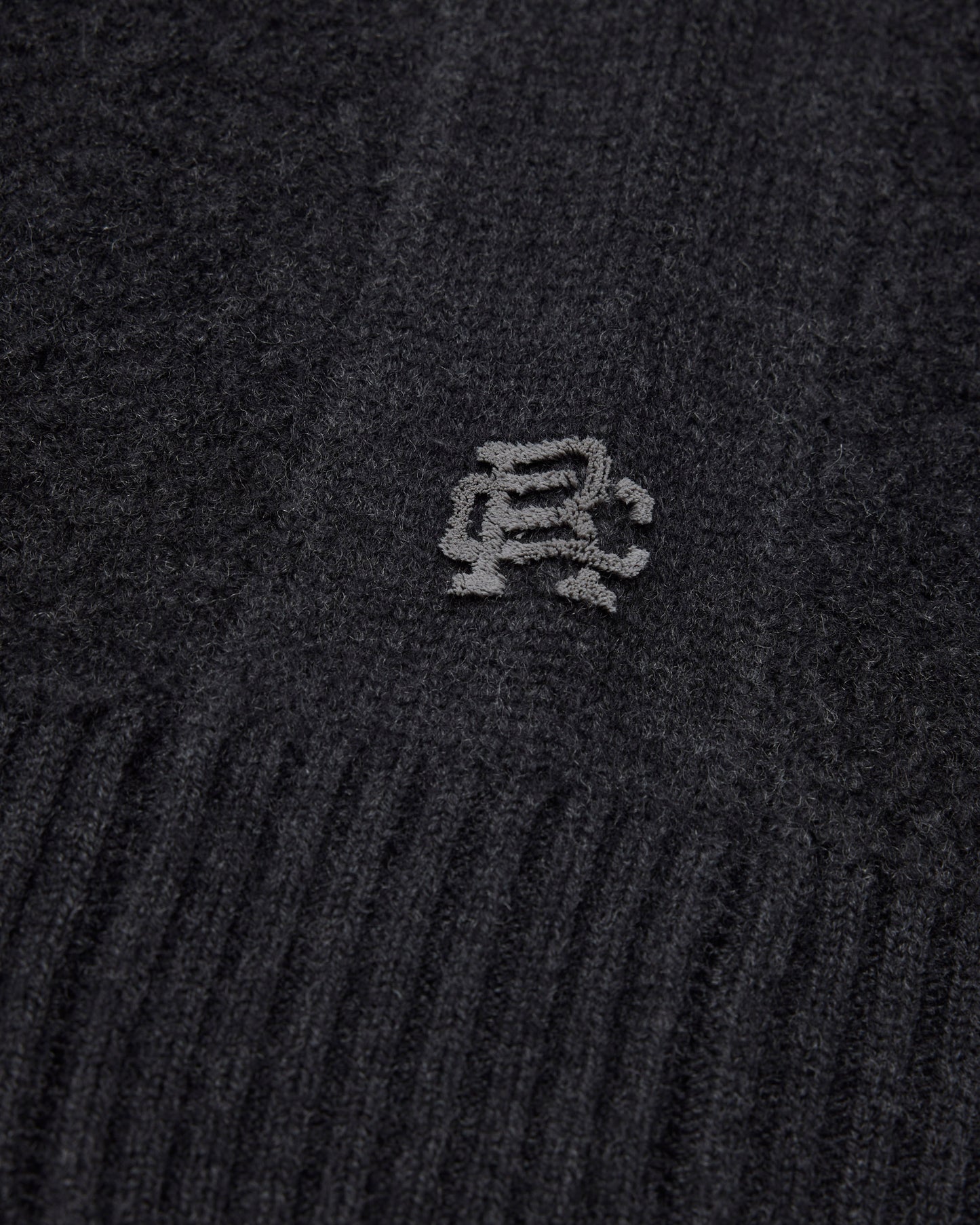 Textured Boucle Turf Crewneck