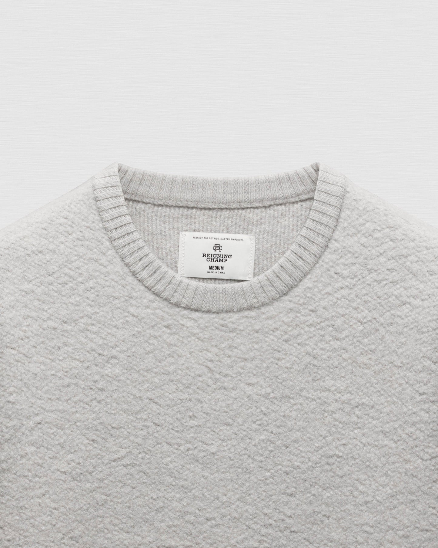 Textured Boucle Turf Crewneck