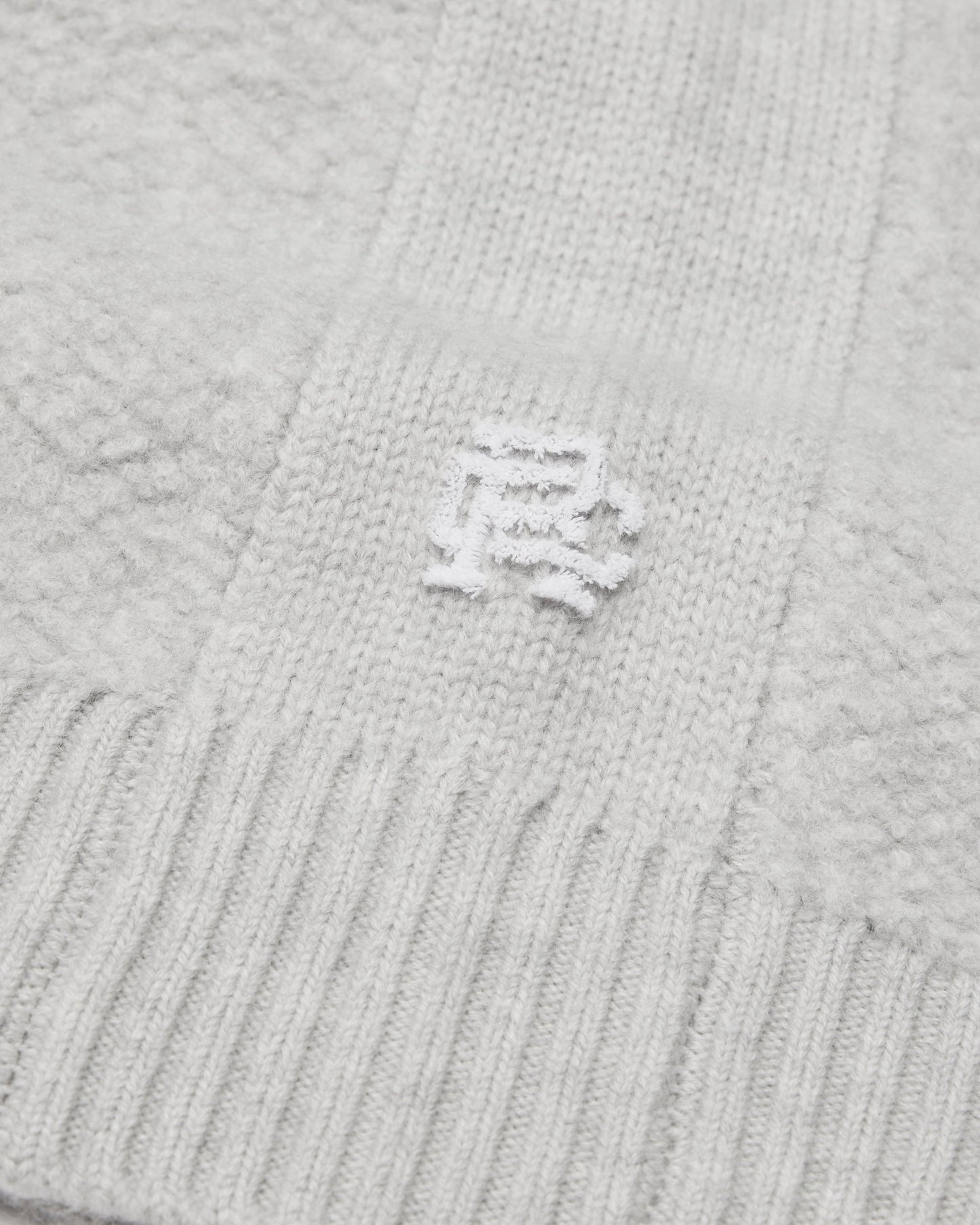 Textured Boucle Turf Crewneck