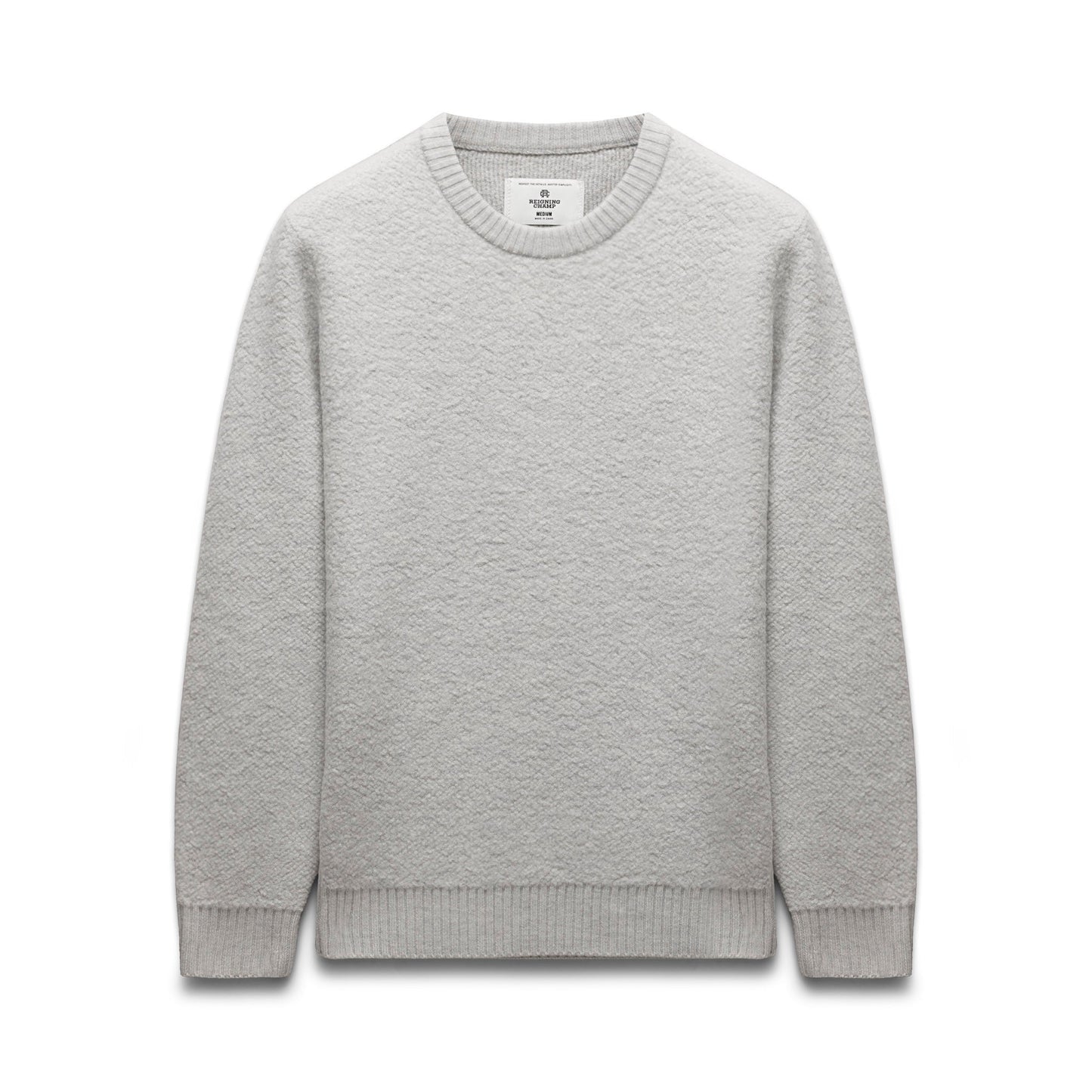 Textured Boucle Turf Crewneck