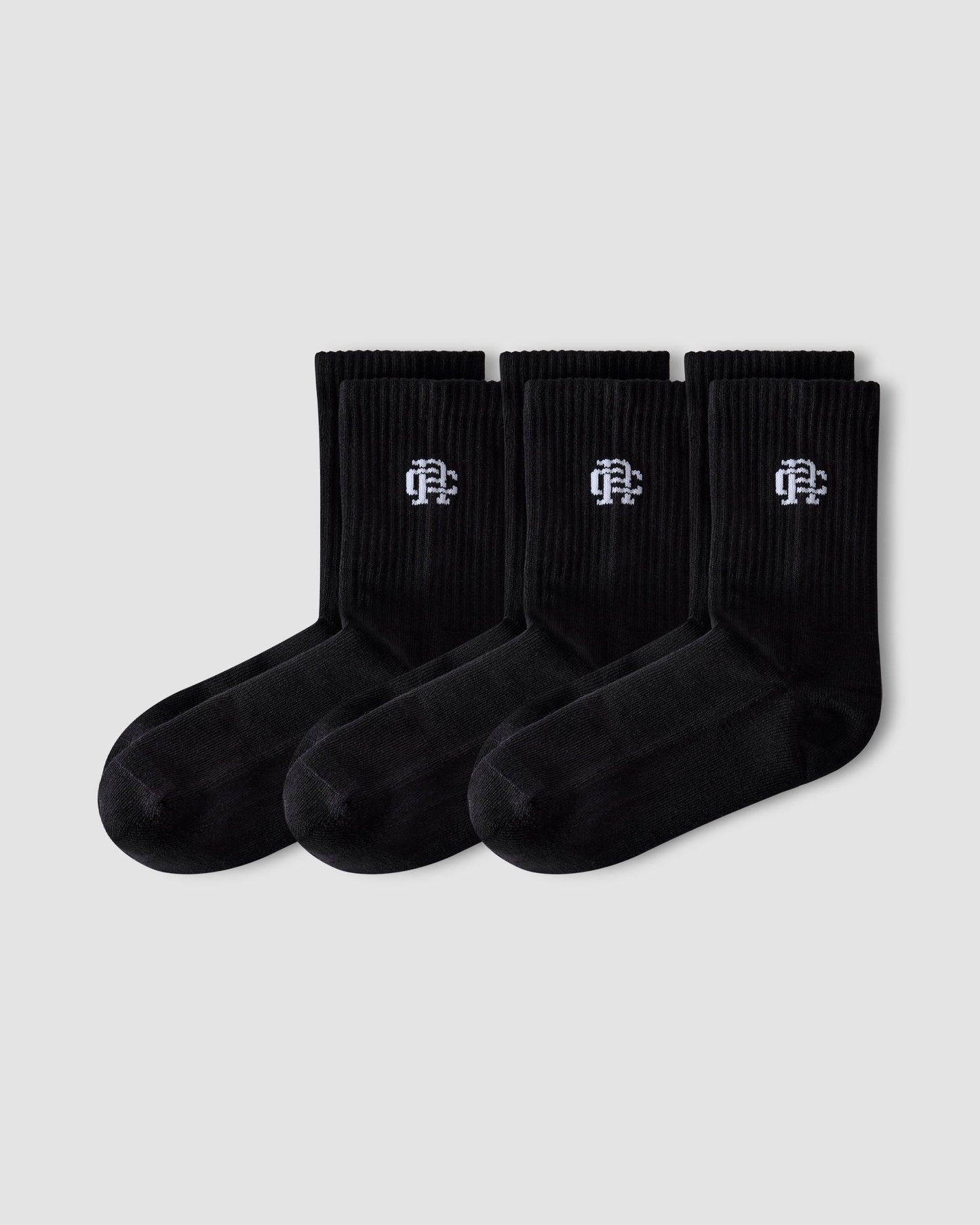 3-Pack Classic Mid Crew Sock