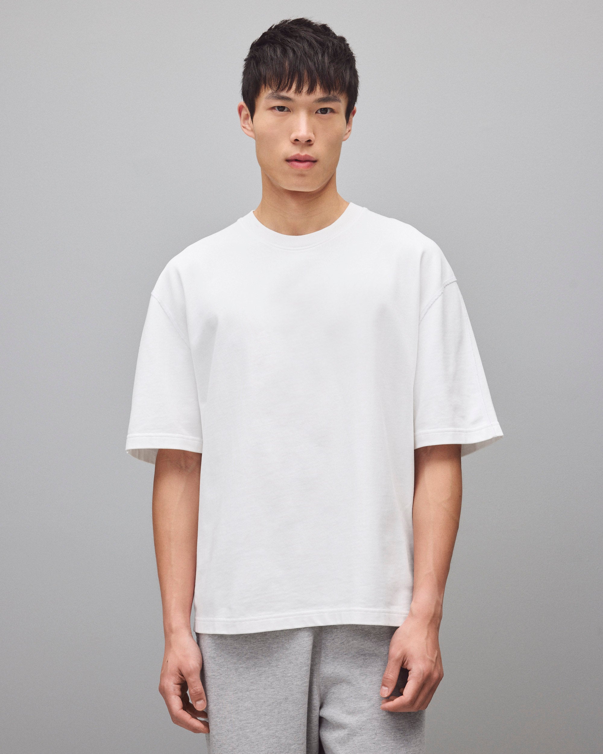 REIGNING CHAMP クルーネックカットソー ホワイト S Heavyweight Jersey Relaxed T-Shirt | Reigning Champ | Reigning
