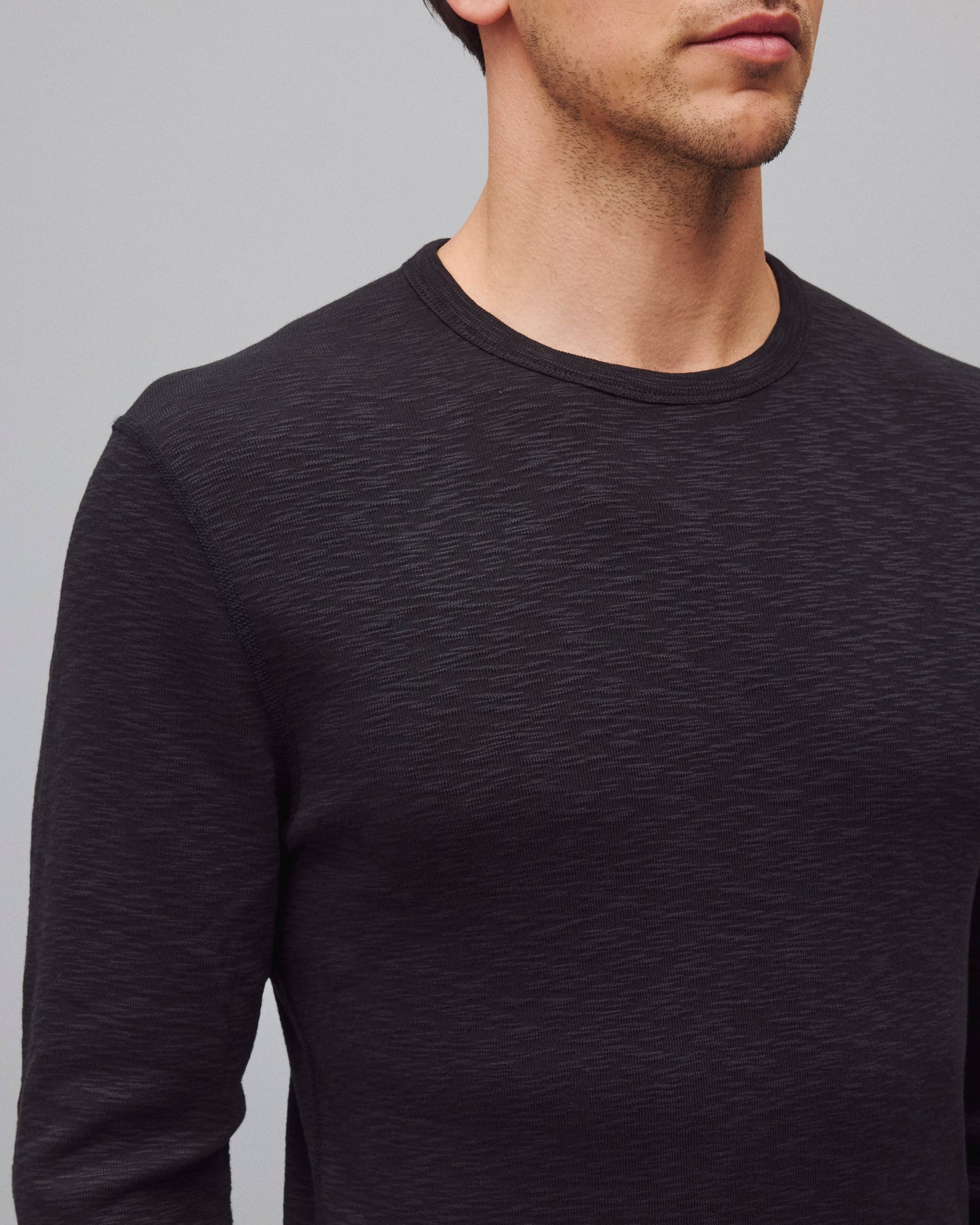 1x1 Slub Slim Long Sleeve