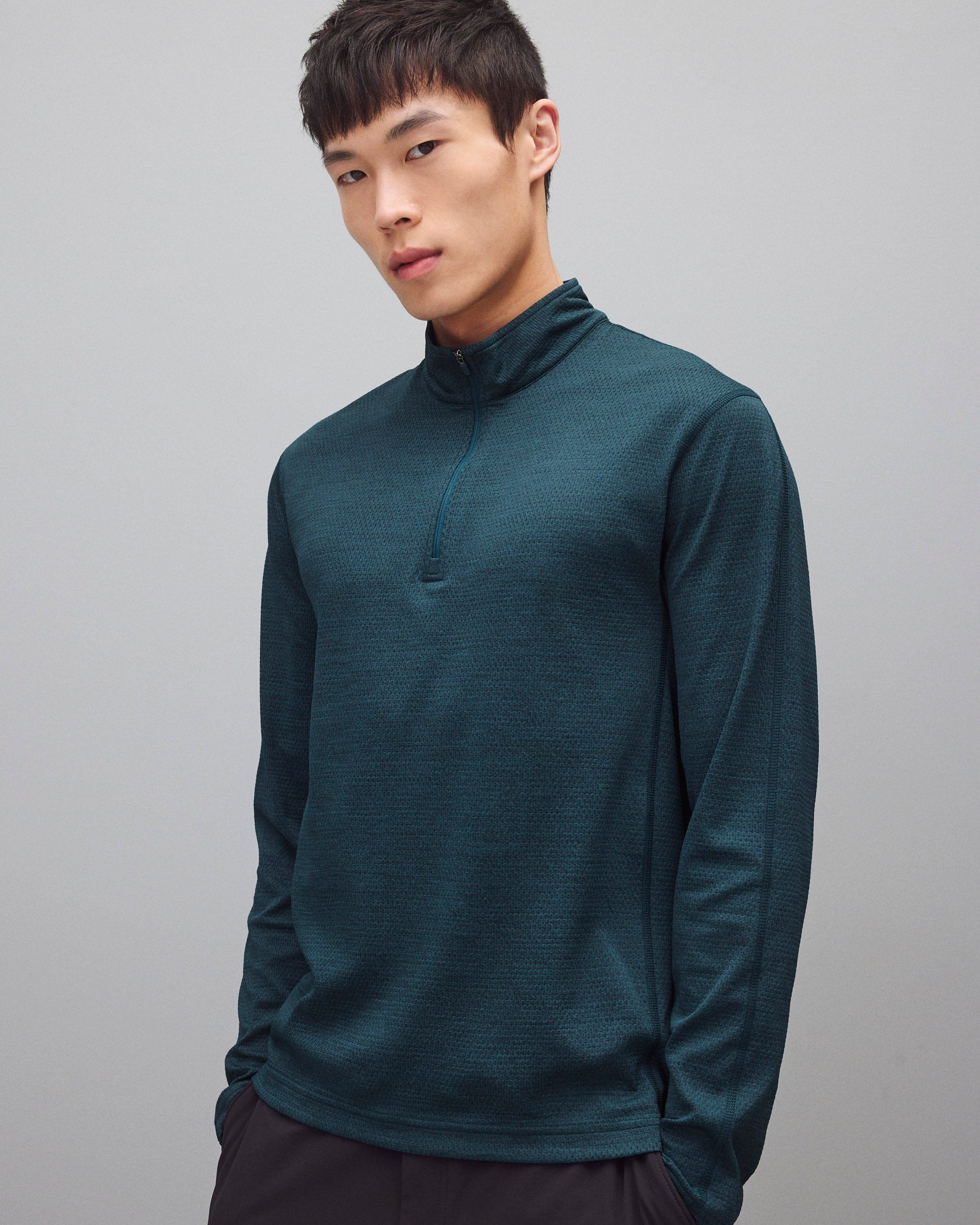 ★Reigning Champ★Solotex Mesh Tiebreak クウォーター ジップ Solotex Mesh Tiebreak Standard Quarter Zip | Reigning Champ