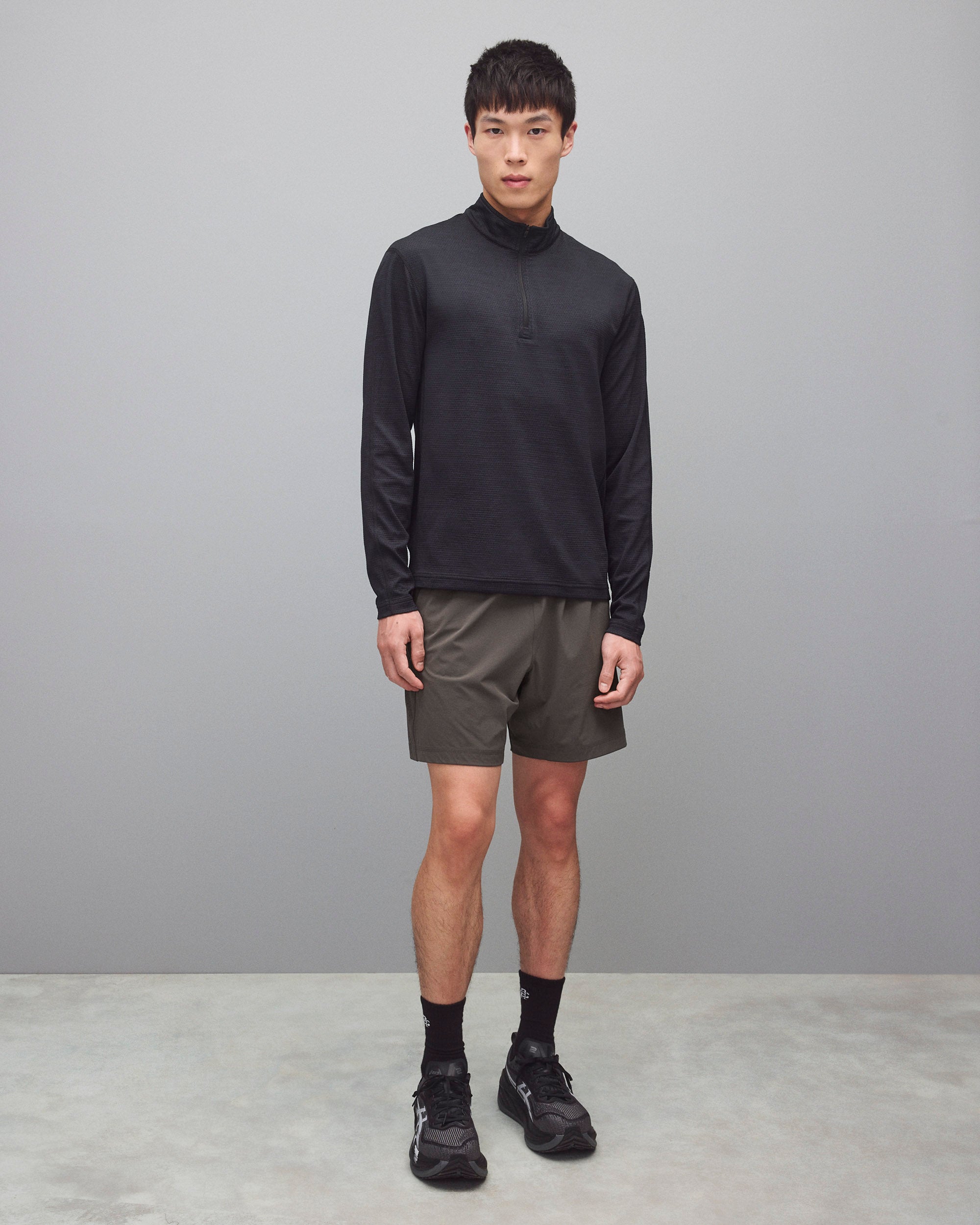 メッセンジャー・スタイル フィリップ・ビアロスmessengerstyle Solotex Mesh Tiebreak Standard Quarter Zip | Reigning Champ