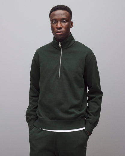 Midweight Terry Standard Half Zip Sweatshirt