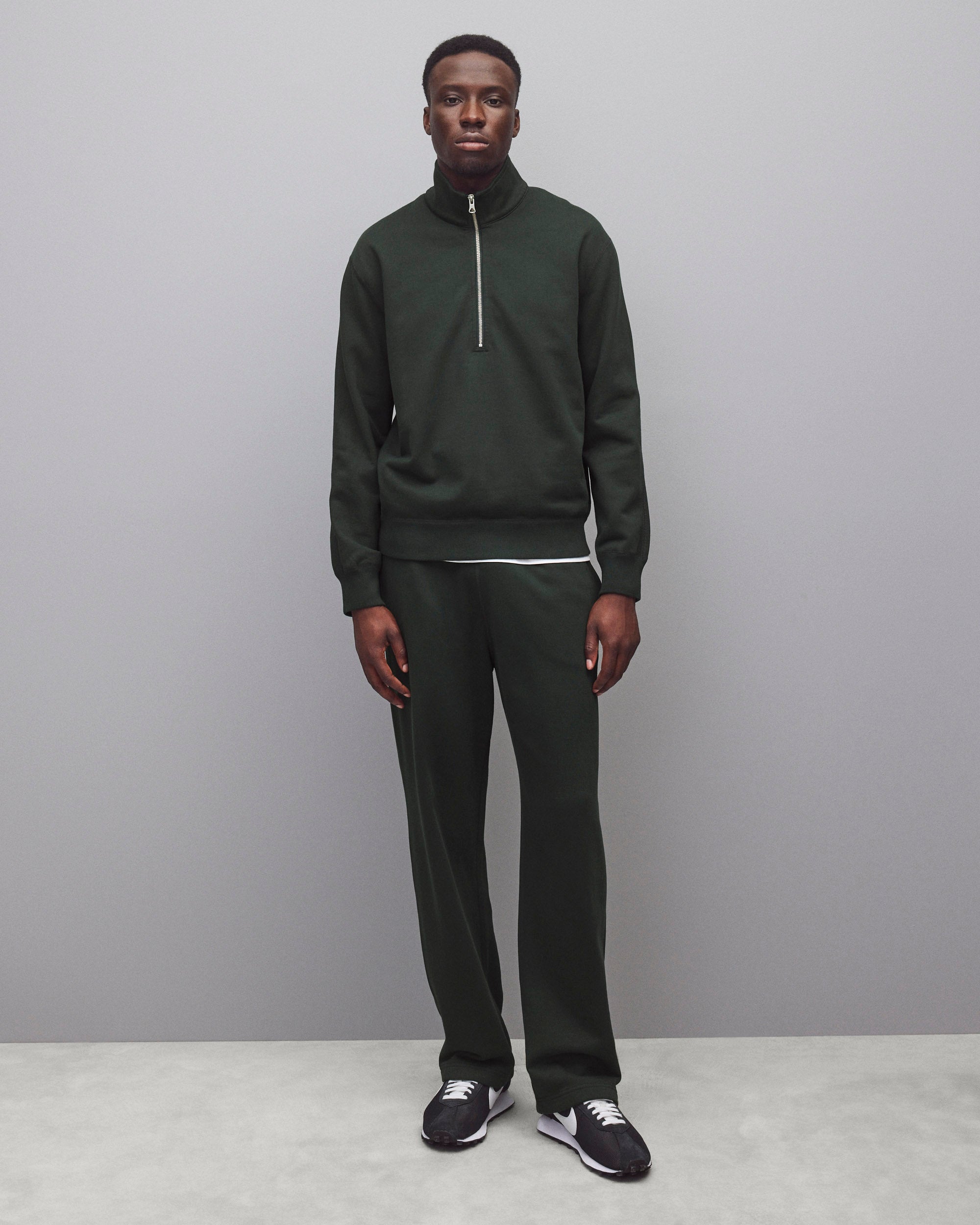 Midweight Terry Standard Half Zip Sweatshirt | Reigning