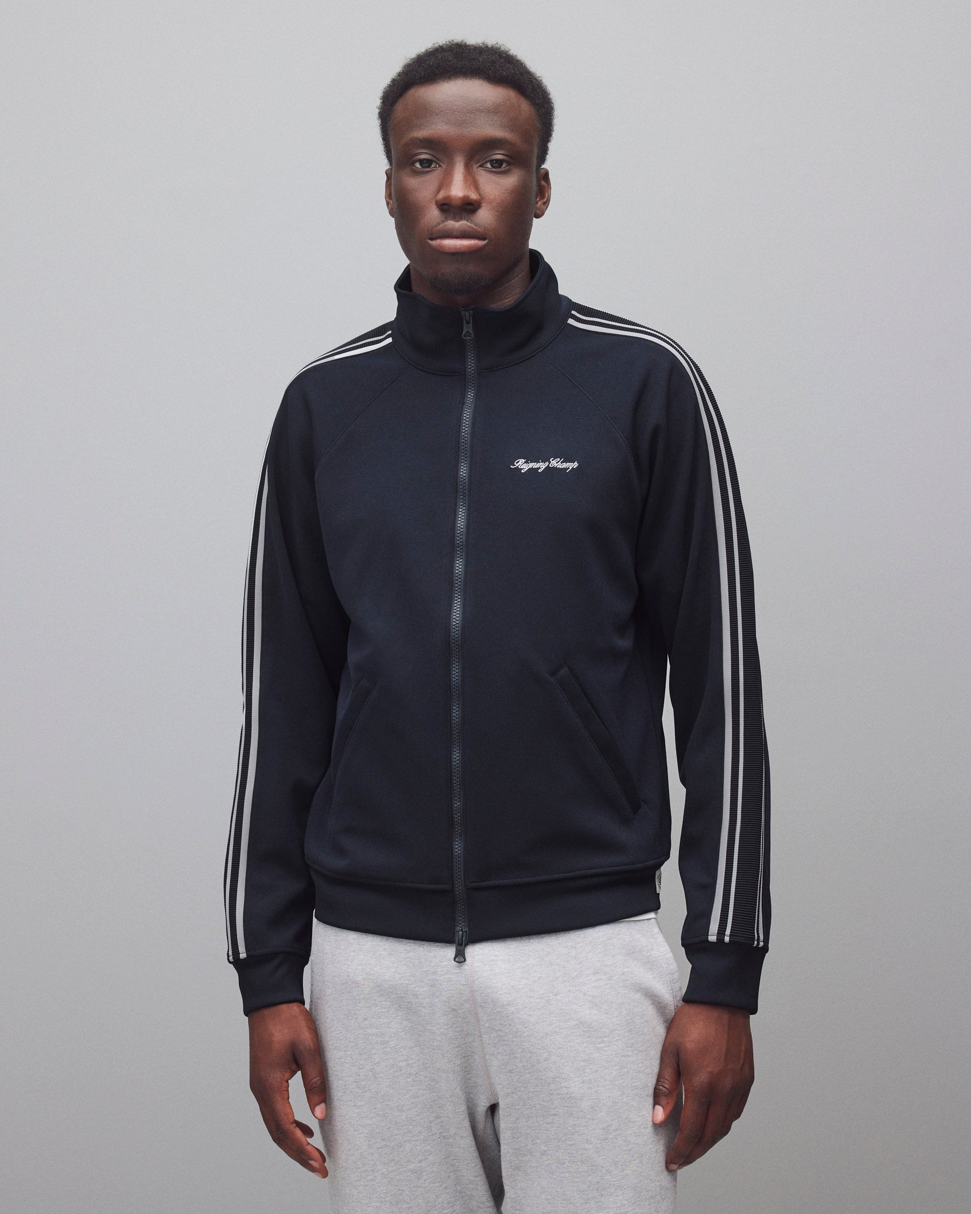 ジャケット・アウター REIGNING CHAMP Nylon Track Jacket Poly Pique Campo Standard Track Jacket | Reigning Champ | Reigning