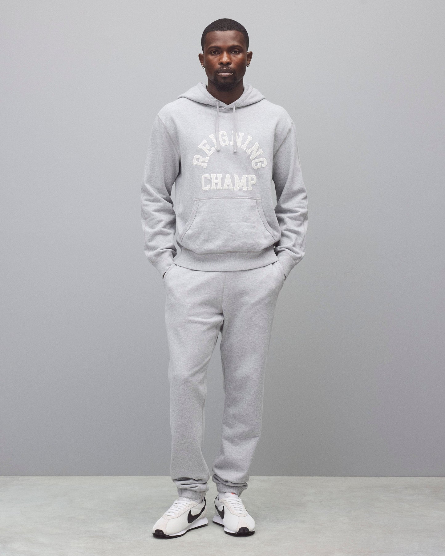 Midweight Terry Arch Logo Standard Hoodie