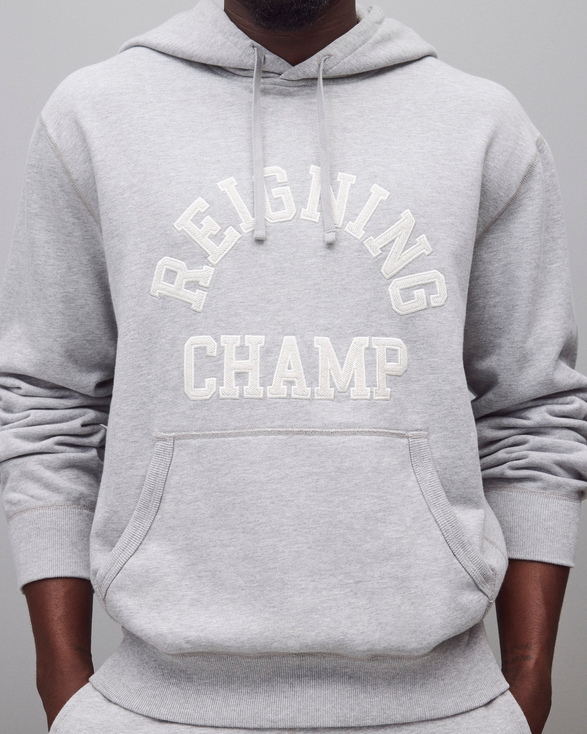 Midweight Terry Arch Logo Standard Hoodie | Reigning Champ