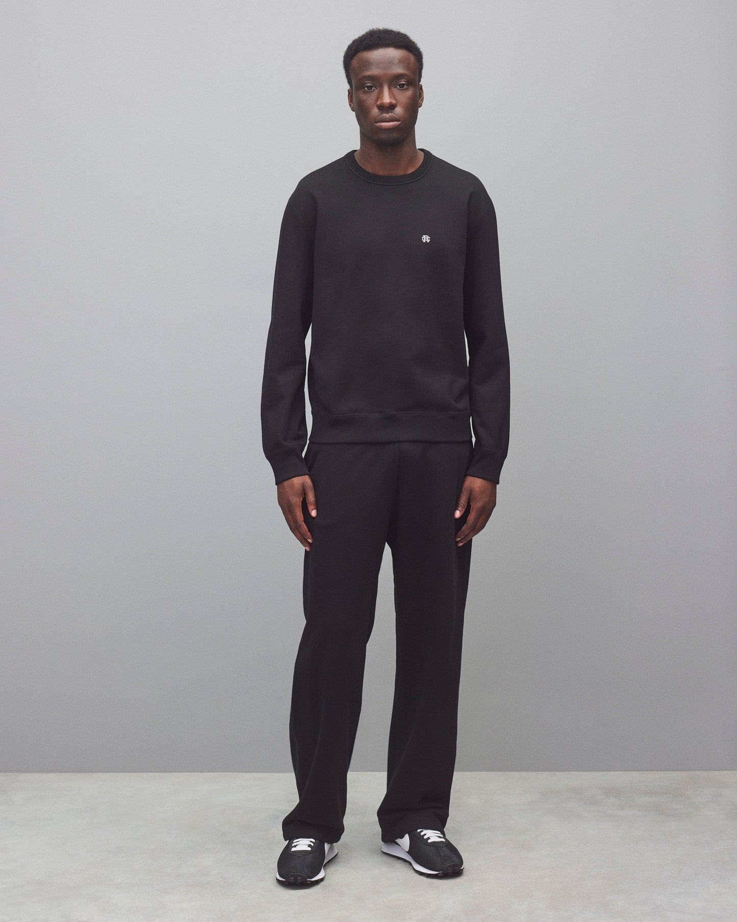 Midweight Terry Monogram Standard Crewneck