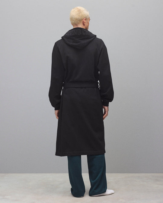Midweight Terry Logo Relaxed Hooded Robe