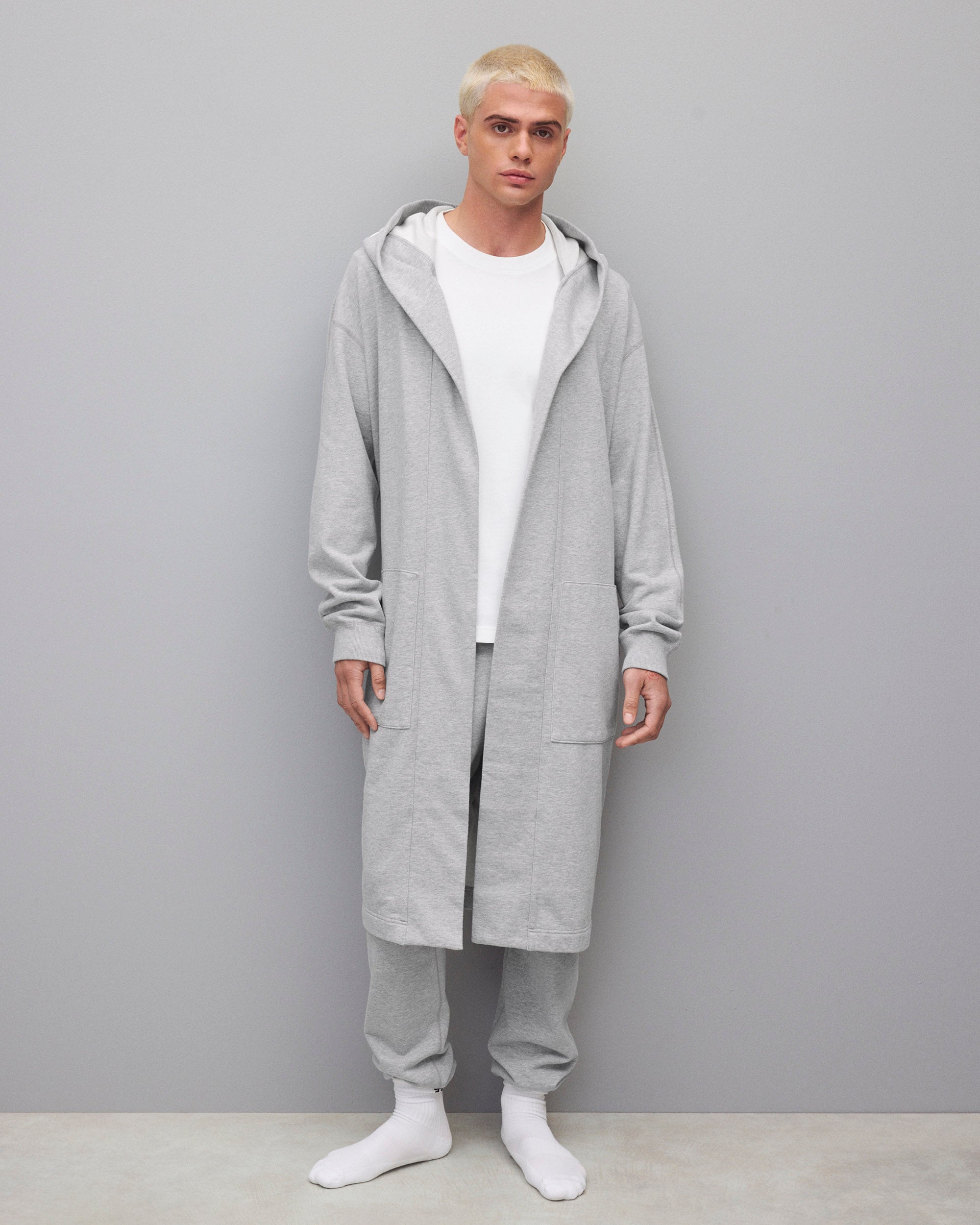 Midweight Terry Logo Relaxed Hooded Robe | Reigning Champ