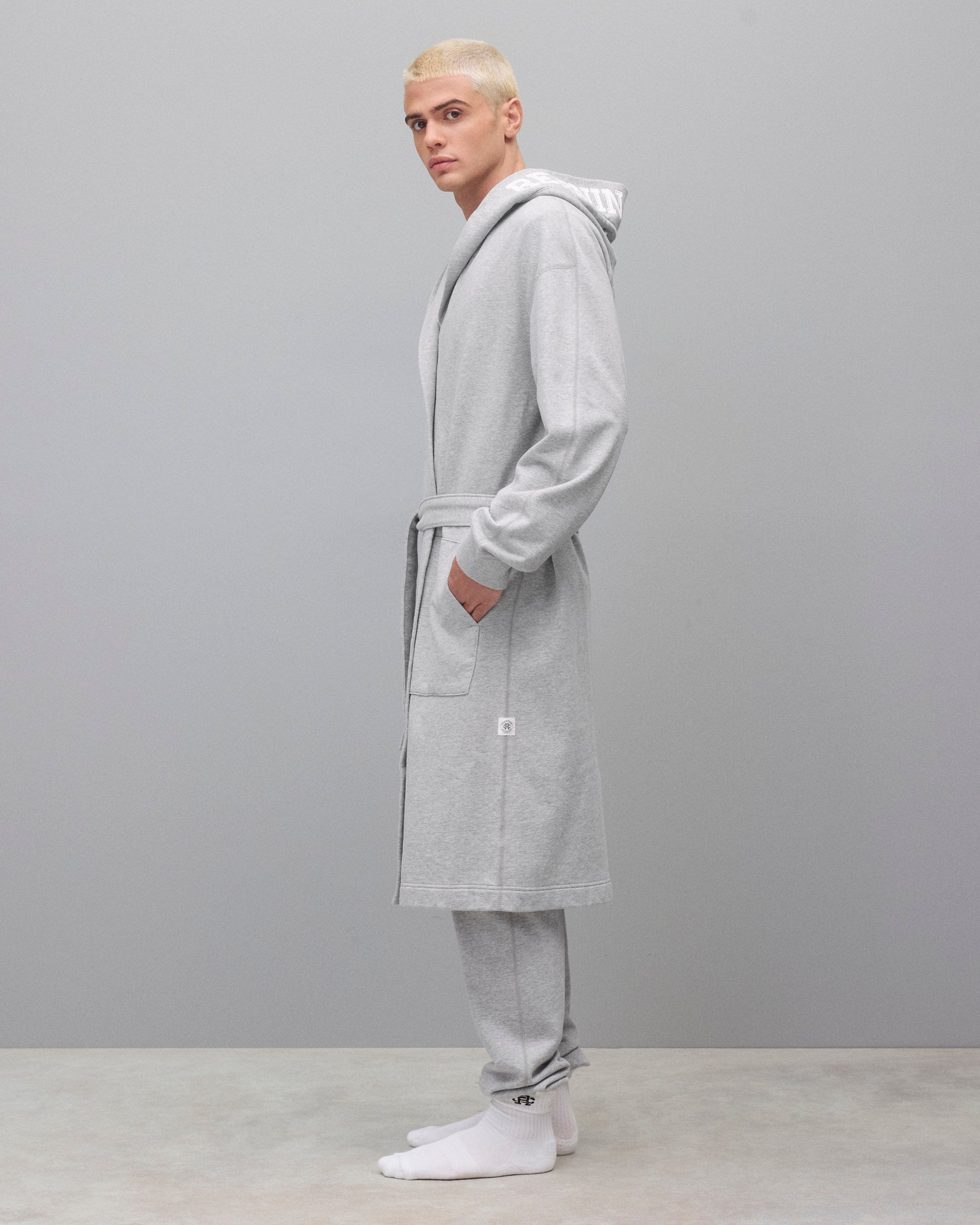 REIGNING CHAMP HOODED ROBE ローブ L スウェット Midweight Terry Logo Relaxed Hooded Robe | Reigning Champ